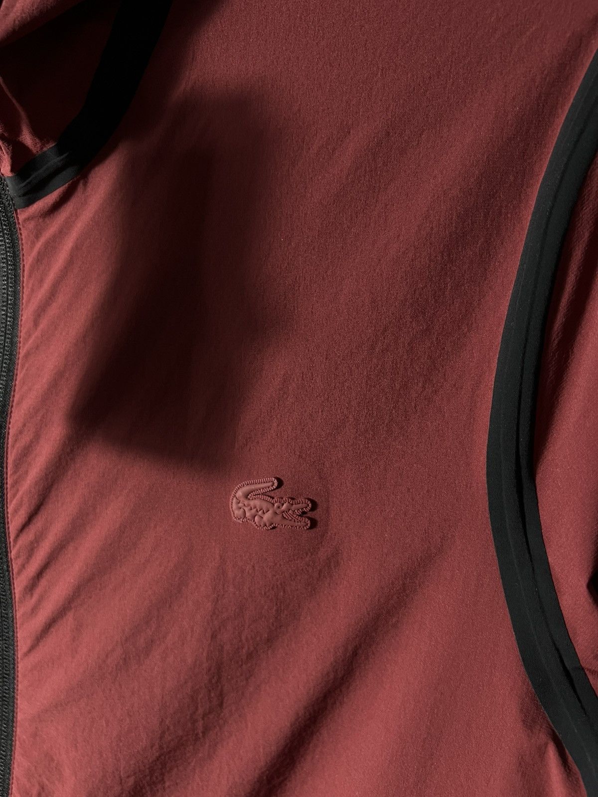 Lacoste 🐊 Lacoste Technical Hooded Jacket Burgundy Size M–L Size US M / EU 48-50 / 2 - 13 Thumbnail