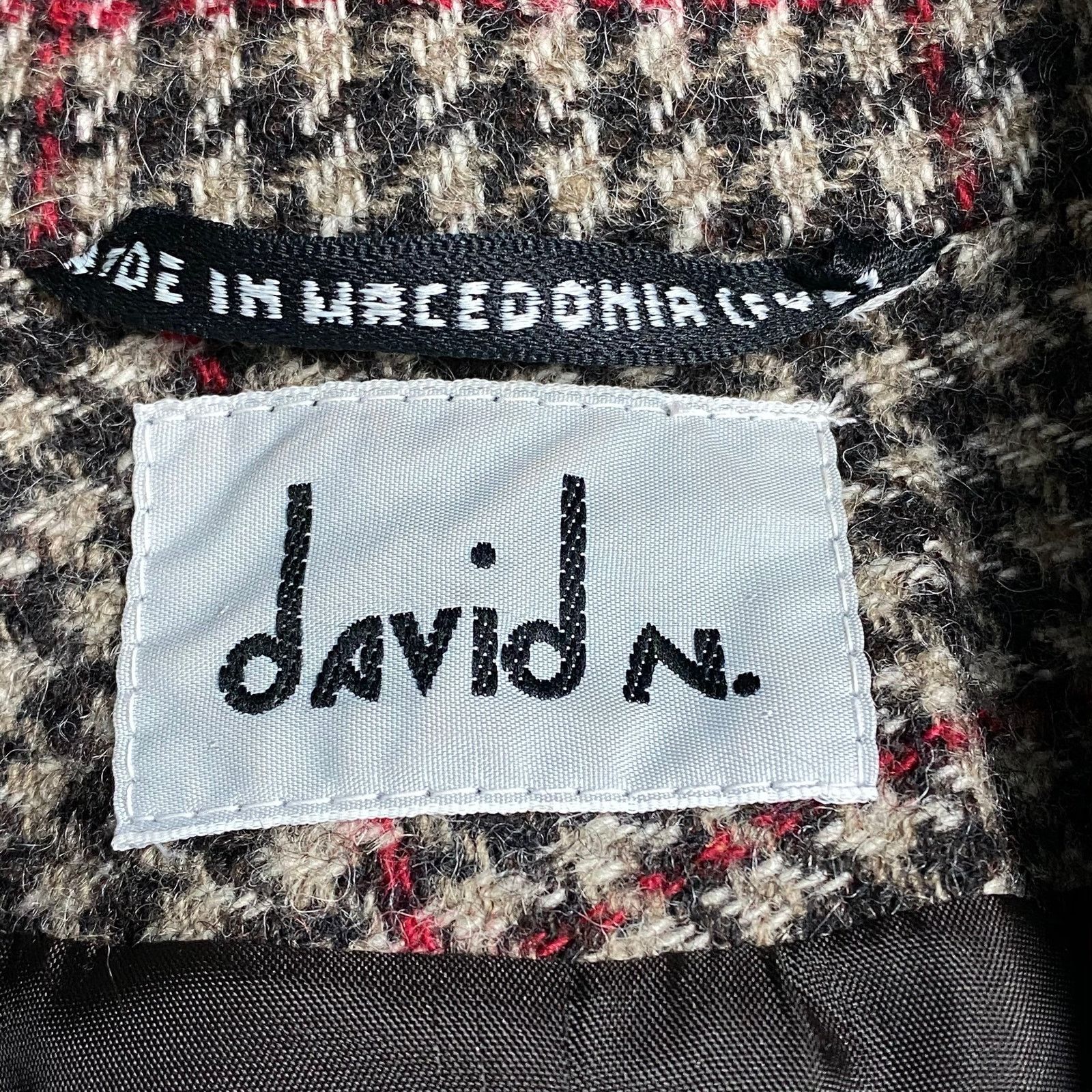 Other VTG David N Brown Herringbone Equestrian Blazer 6 Wool Size M / US 6-8 / IT 42-44 - 3 Thumbnail