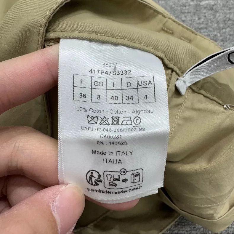 Dior Dior Khaki belted workwear pants 2505-Nextarrow Size 26" / US 2 / IT 38 - 3 Thumbnail