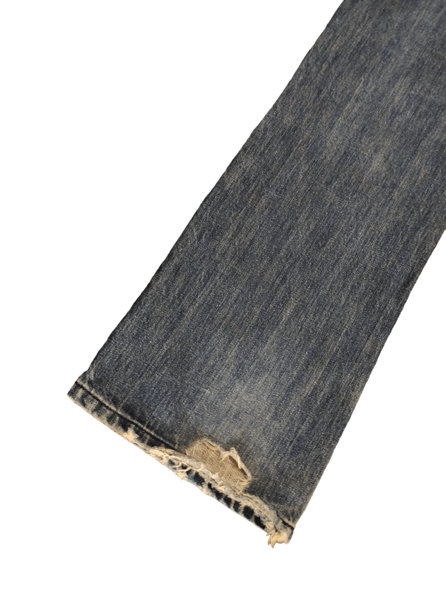 Le Grande Bleu (L.G.B.) Flare Jeans Portrait Japan Sew Distress Denim Bootcut Y2k Size US 33 - 19 Thumbnail