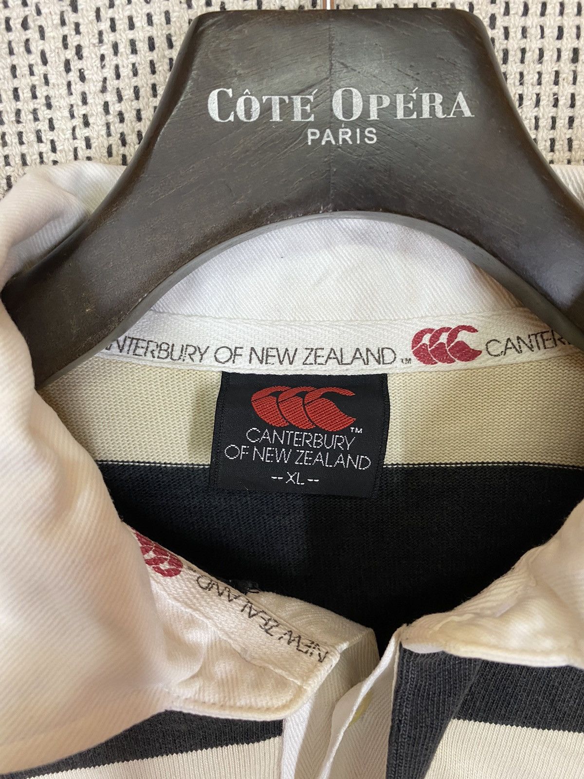 Canterbury of New Zealand × Vintage ‼️CANTERBURY OF NEW ZEALAND RUGBY SHIRT STRIPED 100years‼️ Size US XL / EU 56 / 4 - 6 Thumbnail