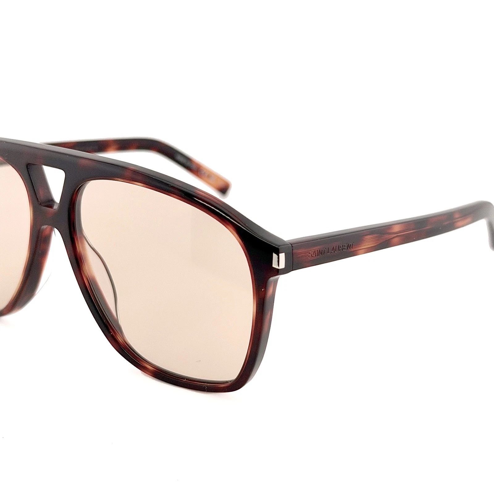 Saint Laurent Paris SAINT LAURENT DUNE SL 596 SL596 Aviator Sunglasses 003 Size ONE SIZE - 8 Thumbnail