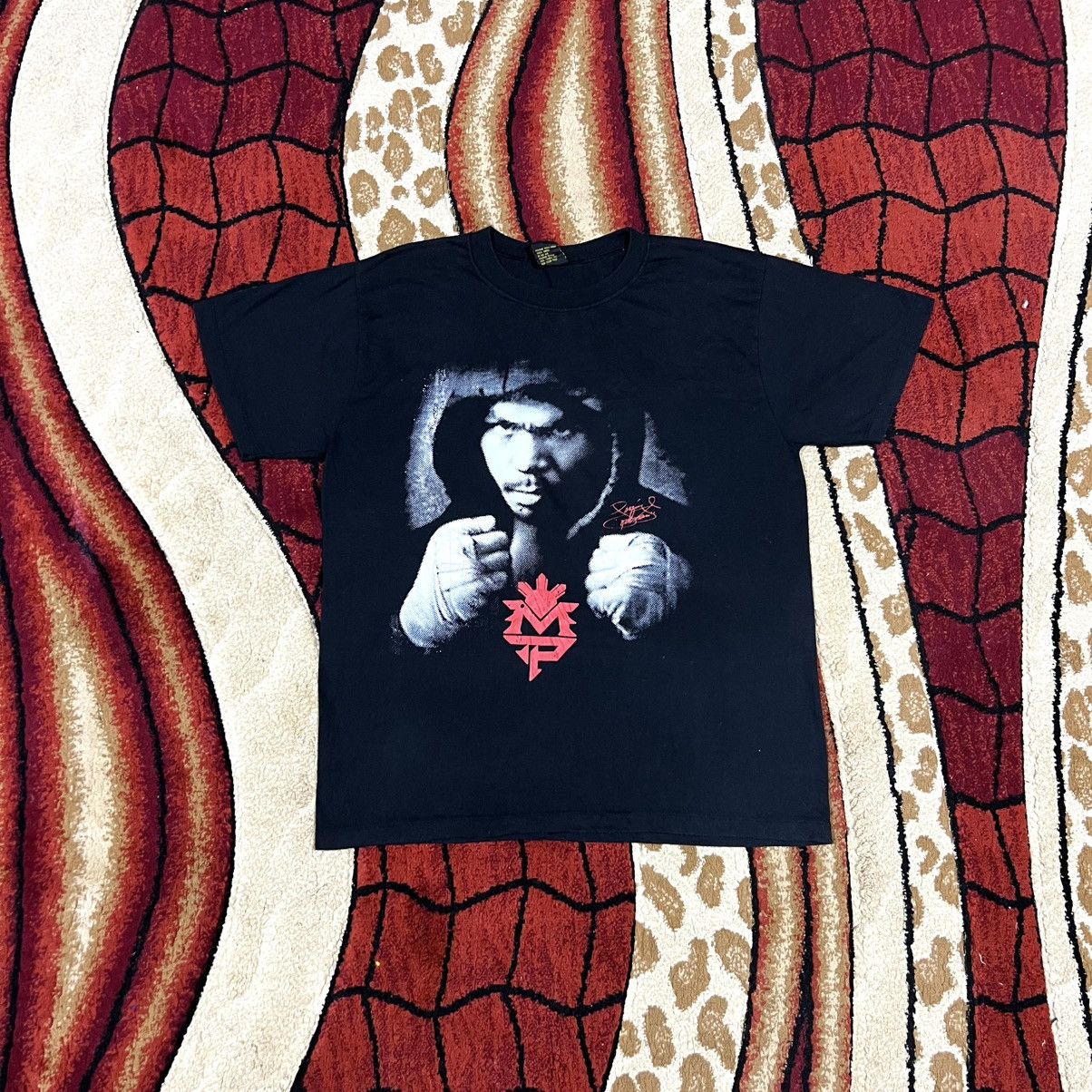Naked & Famous Vintage Manny Pacquiao Boxing Legend Rare T Shirt Size US L / EU 52-54 / 3 - 2 Thumbnail