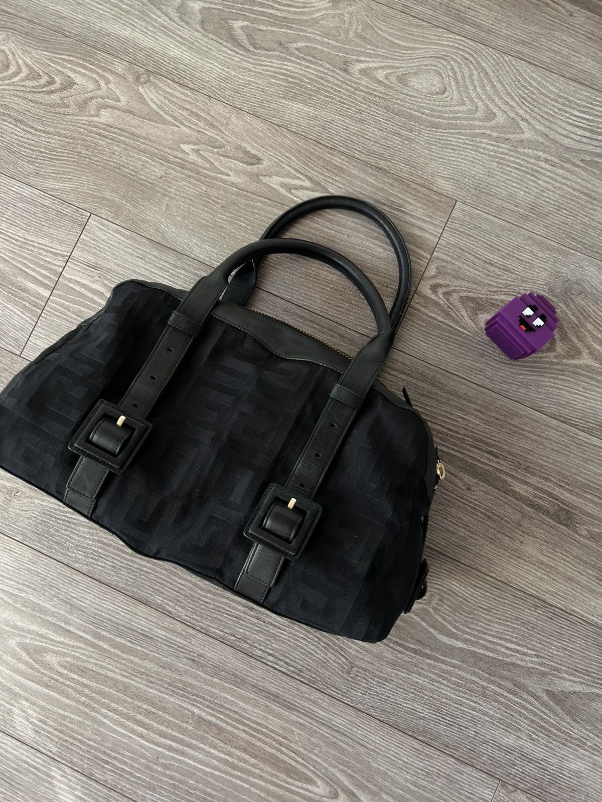 Givenchy Givenchy Black Signature Canvas Leather Boston Monogram Bag Size ONE SIZE - 9 Thumbnail