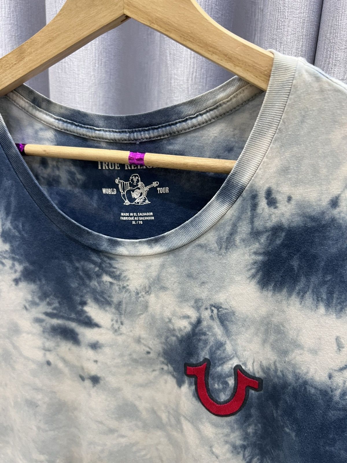 True Religion VINTAGE THRASHED Y2K True Religion Tie Dye Big Logo Tee Size US XL / EU 56 / 4 - 5 Thumbnail