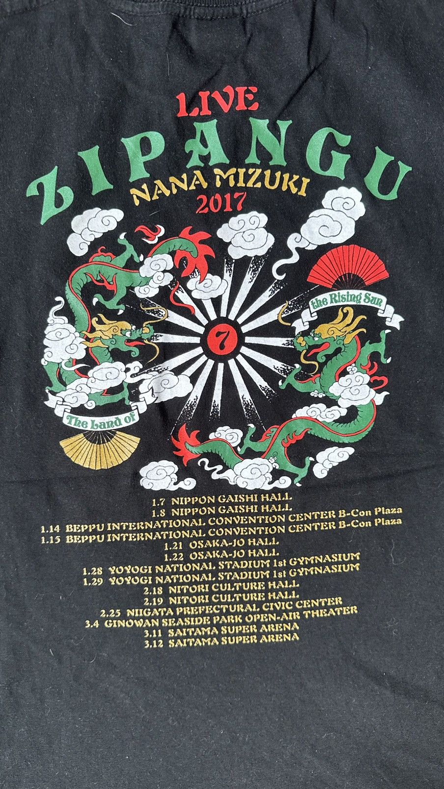 Japanese Brand VINTAGE NANA MOZUKI LIVE ZIPANGU RISING SUN TEE Size US M / EU 48-50 / 2 - 7 Thumbnail