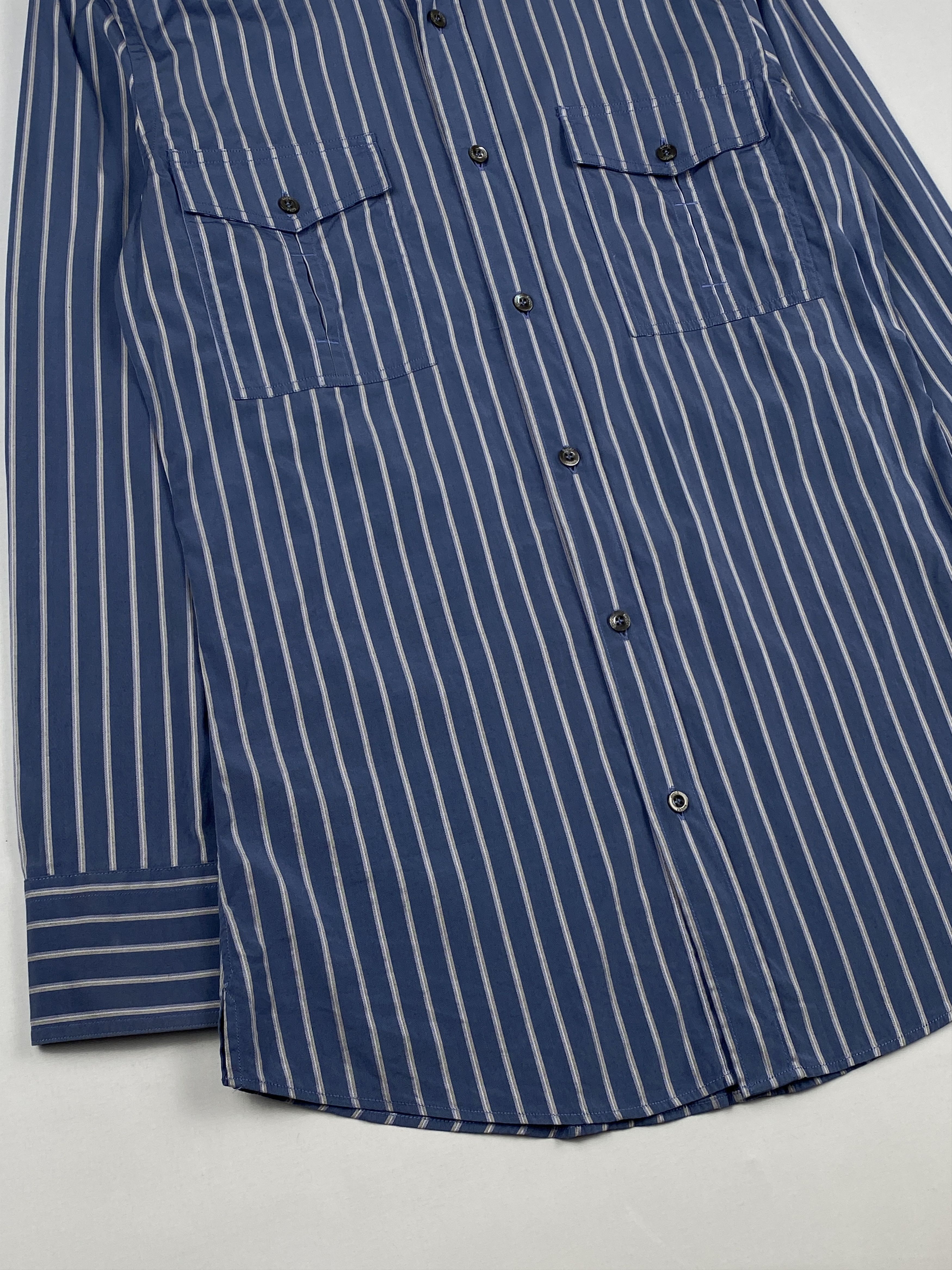 Gucci Double Pocket Striped Long Sleeve Shirt Size XS / US 0-2 / IT 36-38 - 7 Thumbnail