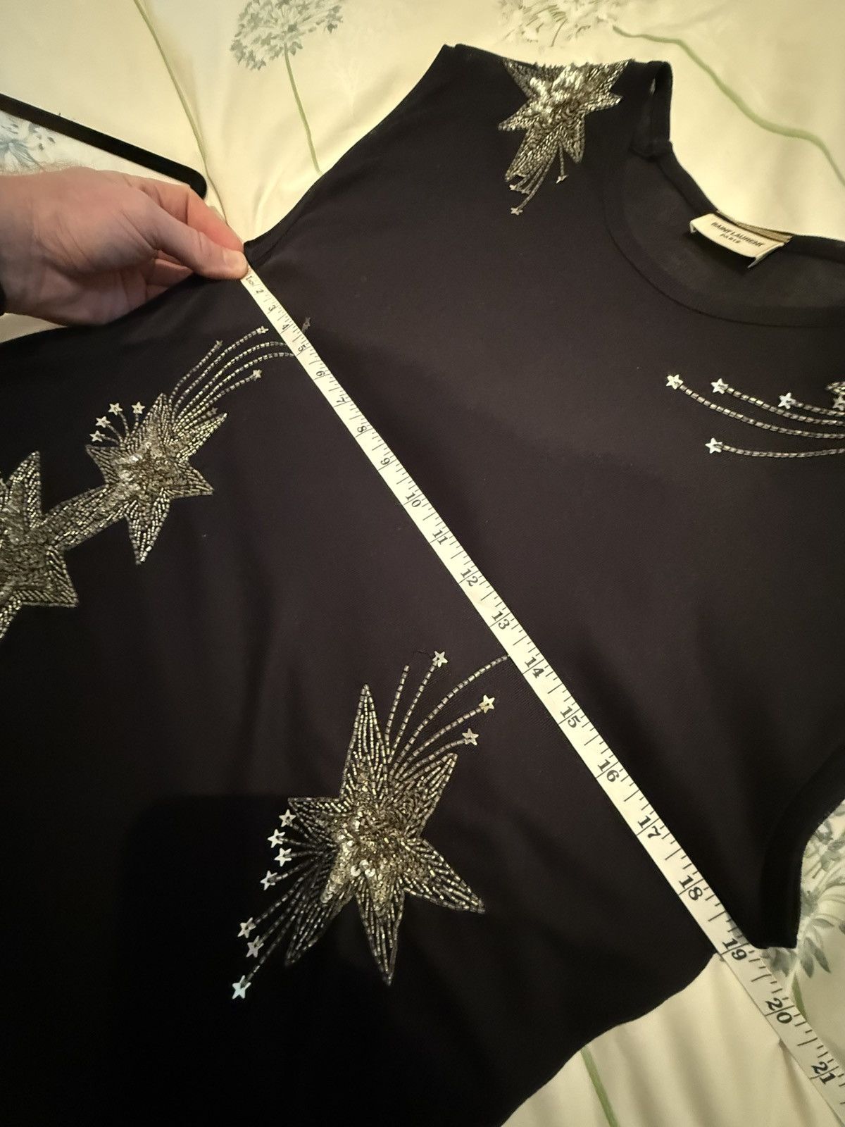 Saint Laurent Paris SS15 Saint Laurent Hedi Slimane starburst silk tank shirt M Size US M / EU 48-50 / 2 - 7 Thumbnail