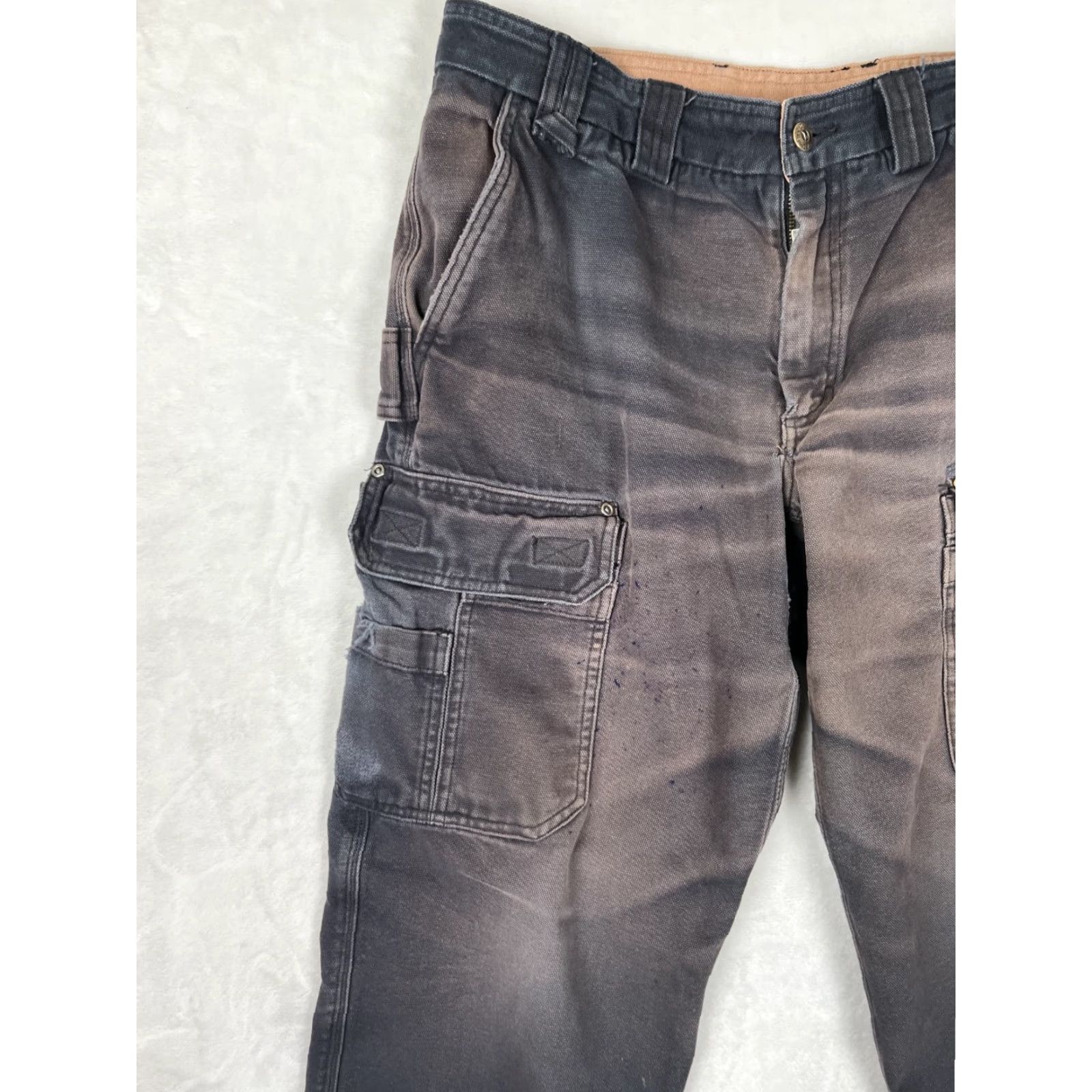 Vintage Duluth Men’s Black Cargo Carpenter Pockets Pants Size 34x29 Size US 34 / EU 50 - 3 Thumbnail