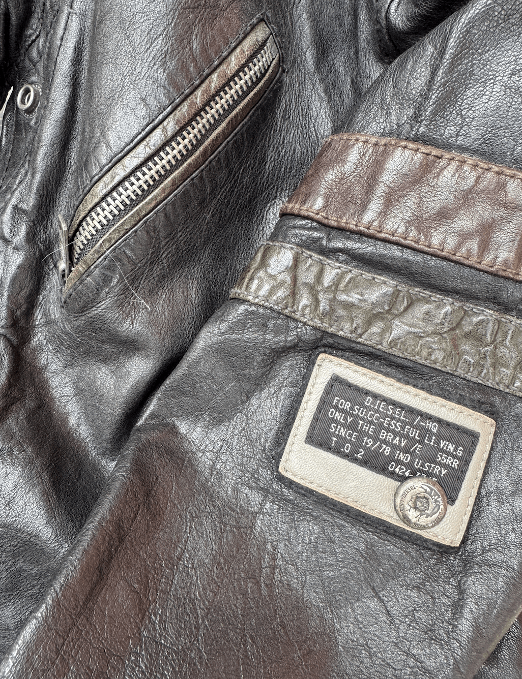 Diesel Biker Vintage Leather JKT Size US M / EU 48-50 / 2 - 4 Thumbnail