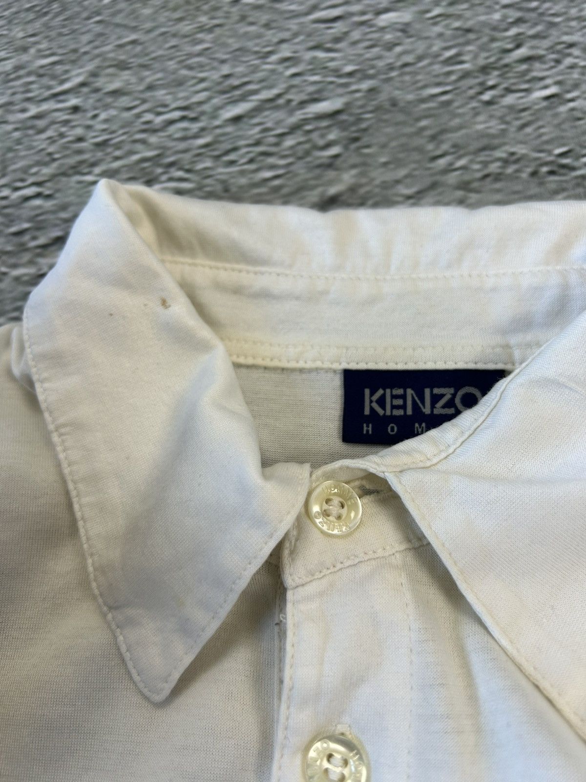Kenzo Kenzo Long Sleeve T-Shirt Polo top white Homme Size US M / EU 48-50 / 2 - 6 Thumbnail