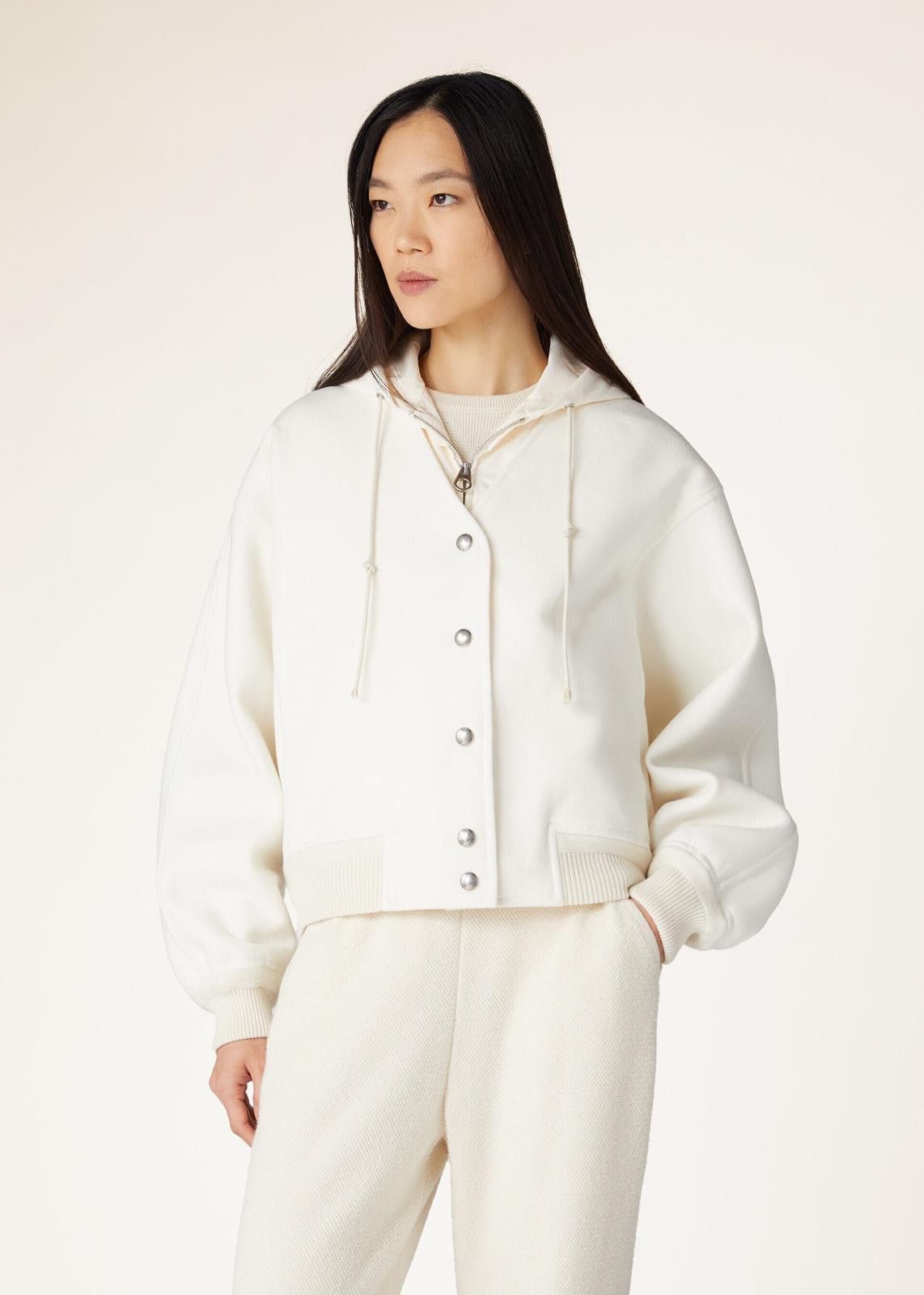 Loro Piana o1srvl11e0425 FAN9102 Amaury Bomber Jacket in Off White Size S / US 4 / IT 40 - 5 Thumbnail