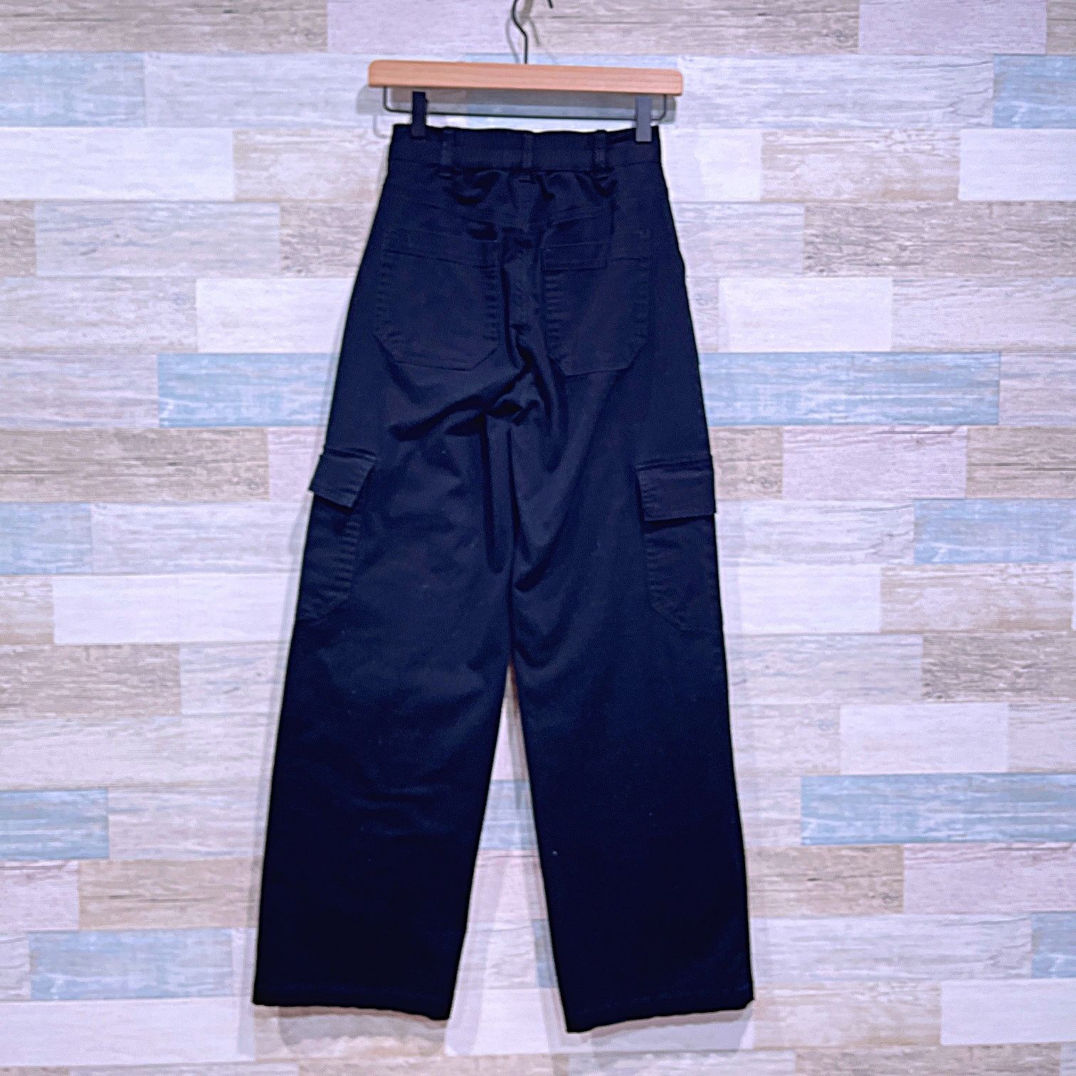 Target Basics WILD FABLE High Rise Straight Cargo Pants Black Womens XXS Size 24" / US 00 / IT 34 - 4 Thumbnail