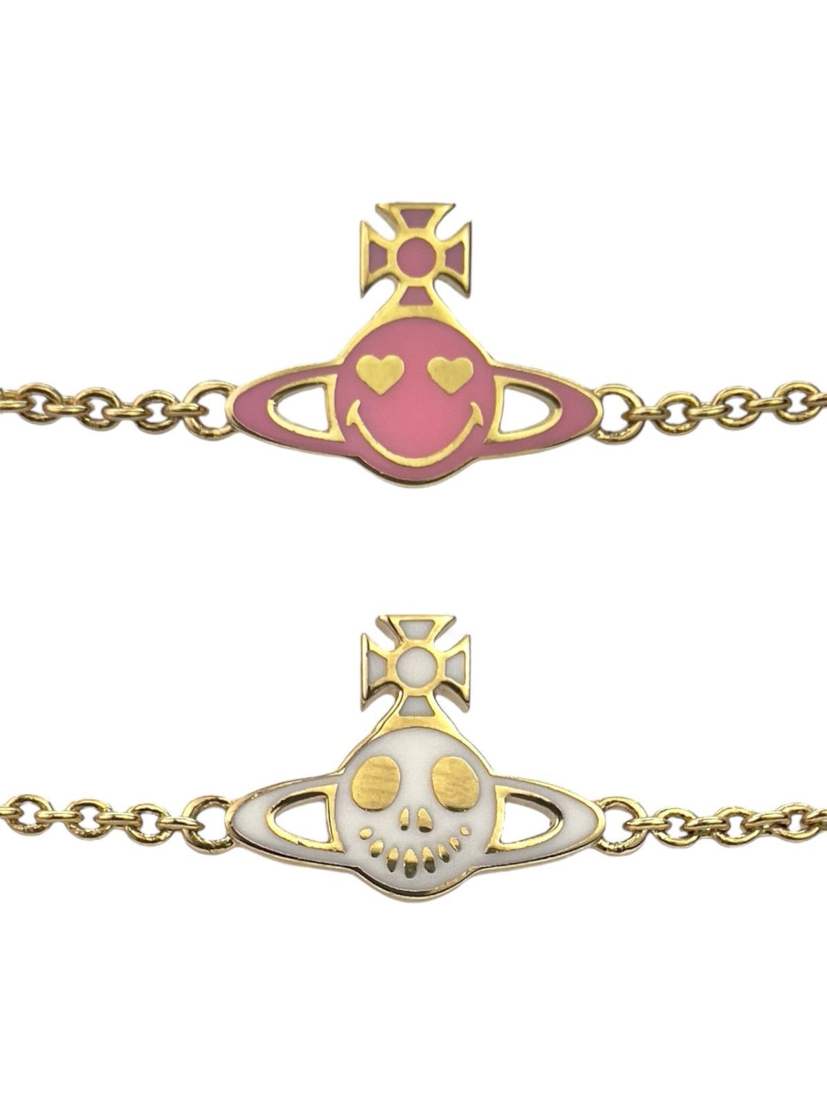 Vivienne Westwood Reversible Smiley Face Orb Bracelet | Grailed