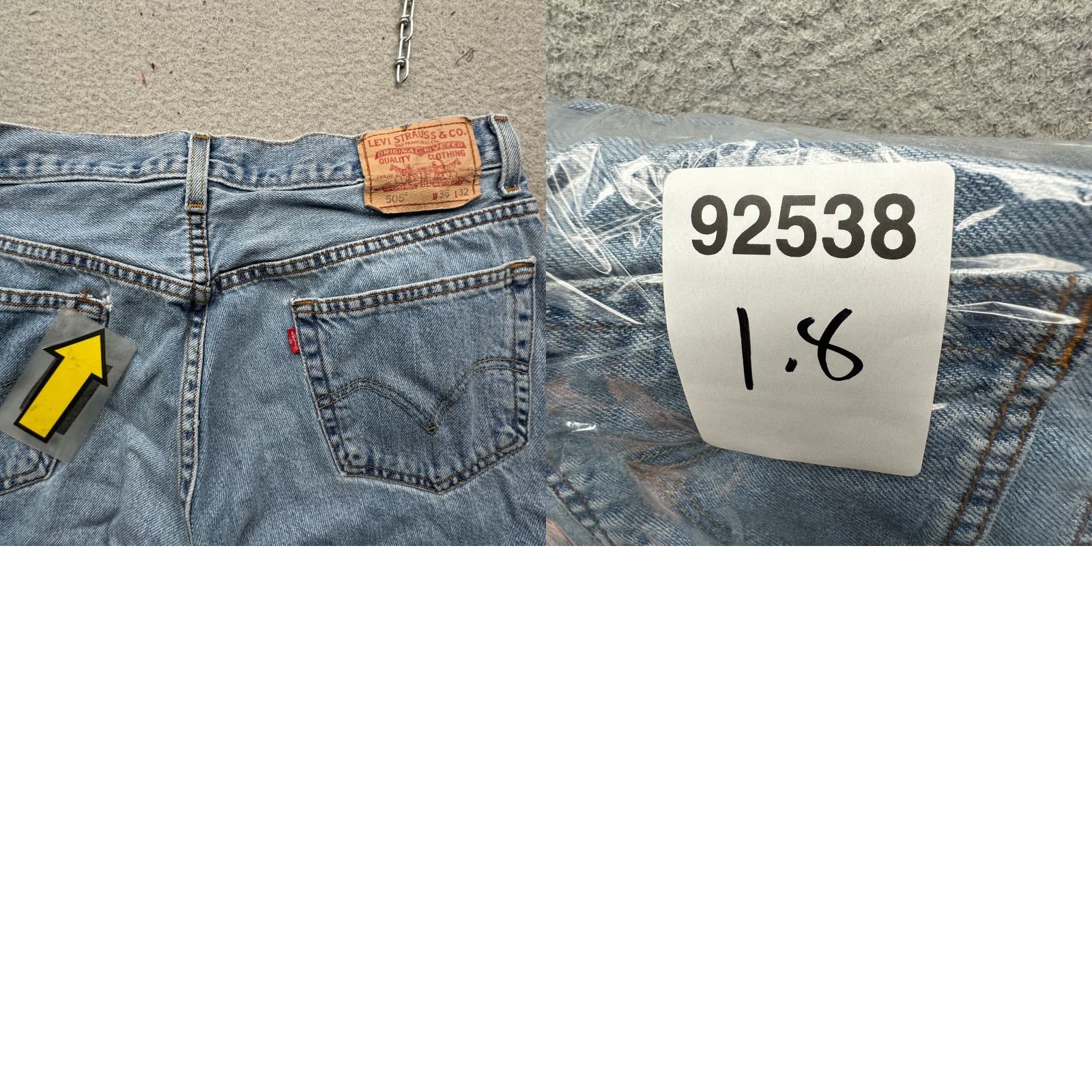 Levi's Levis 505 Light Wash Jeans Mens 36x32 Regular Fit Blue Regular Jeans Mens 36x32 Blue Size US 36 / EU 52 - 9 Thumbnail