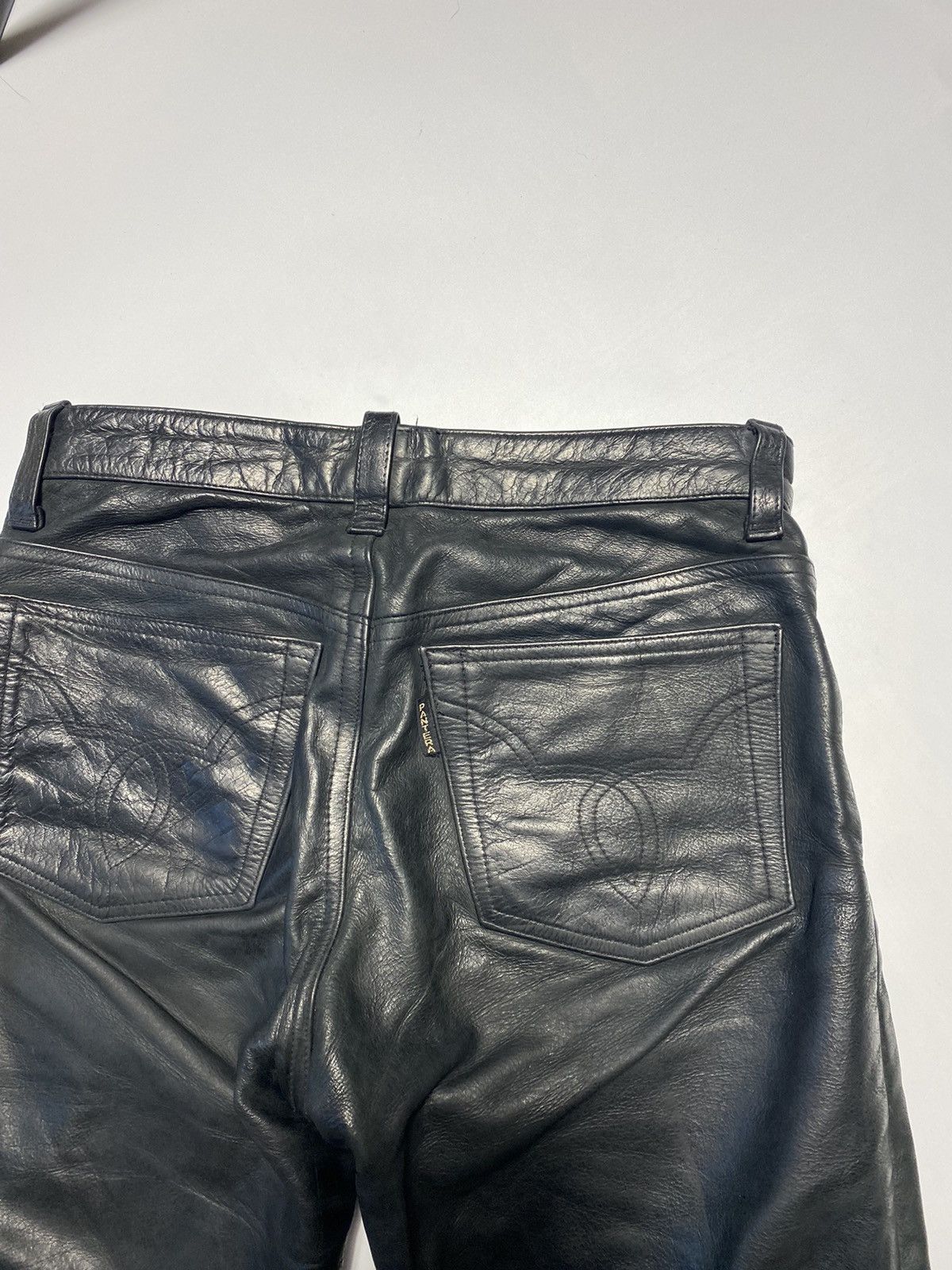 Genuine Leather Vintage Leather Pants Motorcycle Trousers Size 30 Marlboro Size US 30 / EU 46 - 3 Thumbnail