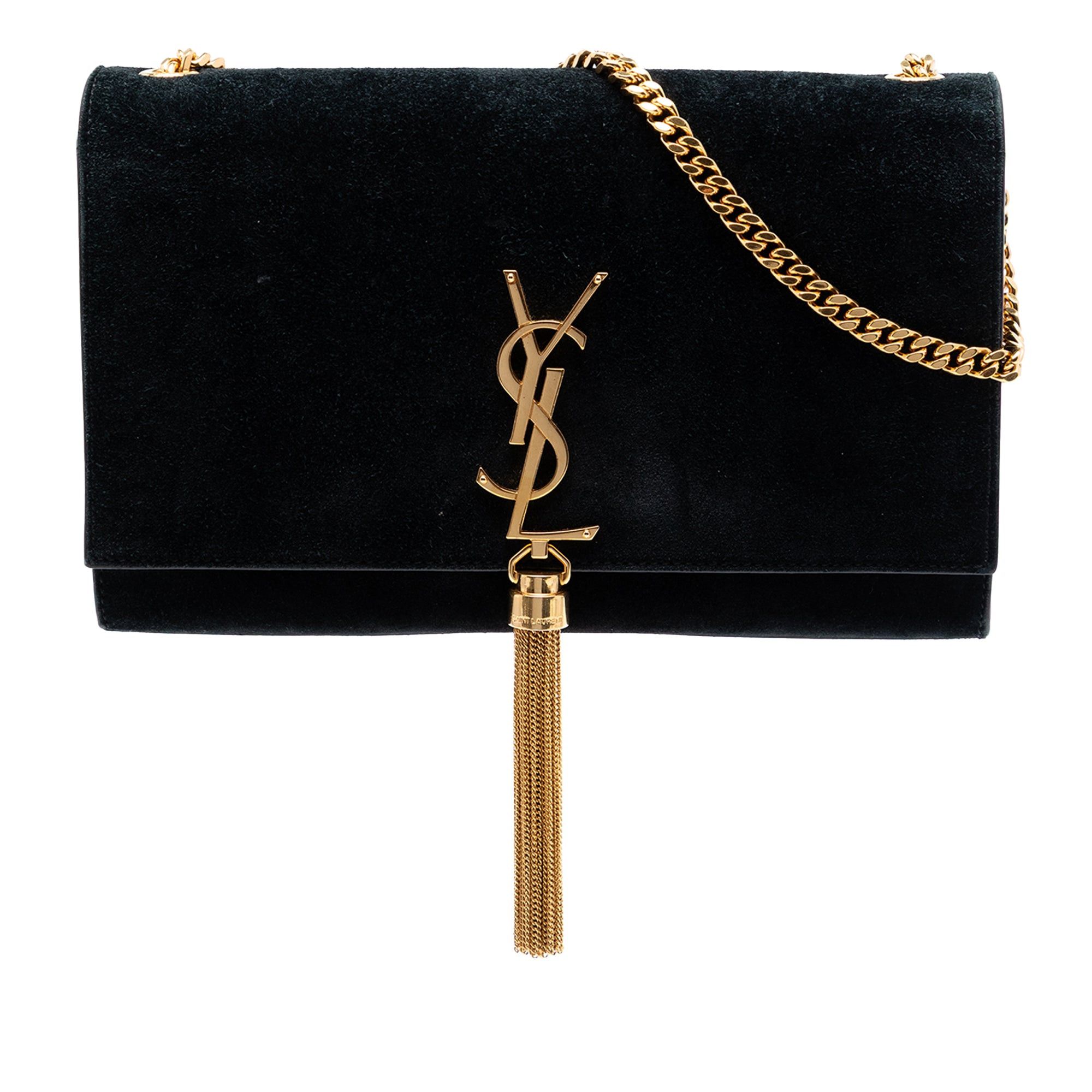 Saint Laurent Paris Medium Suede Monogram Kate Tassel Crossbody Size ONE SIZE - 1 Thumbnail