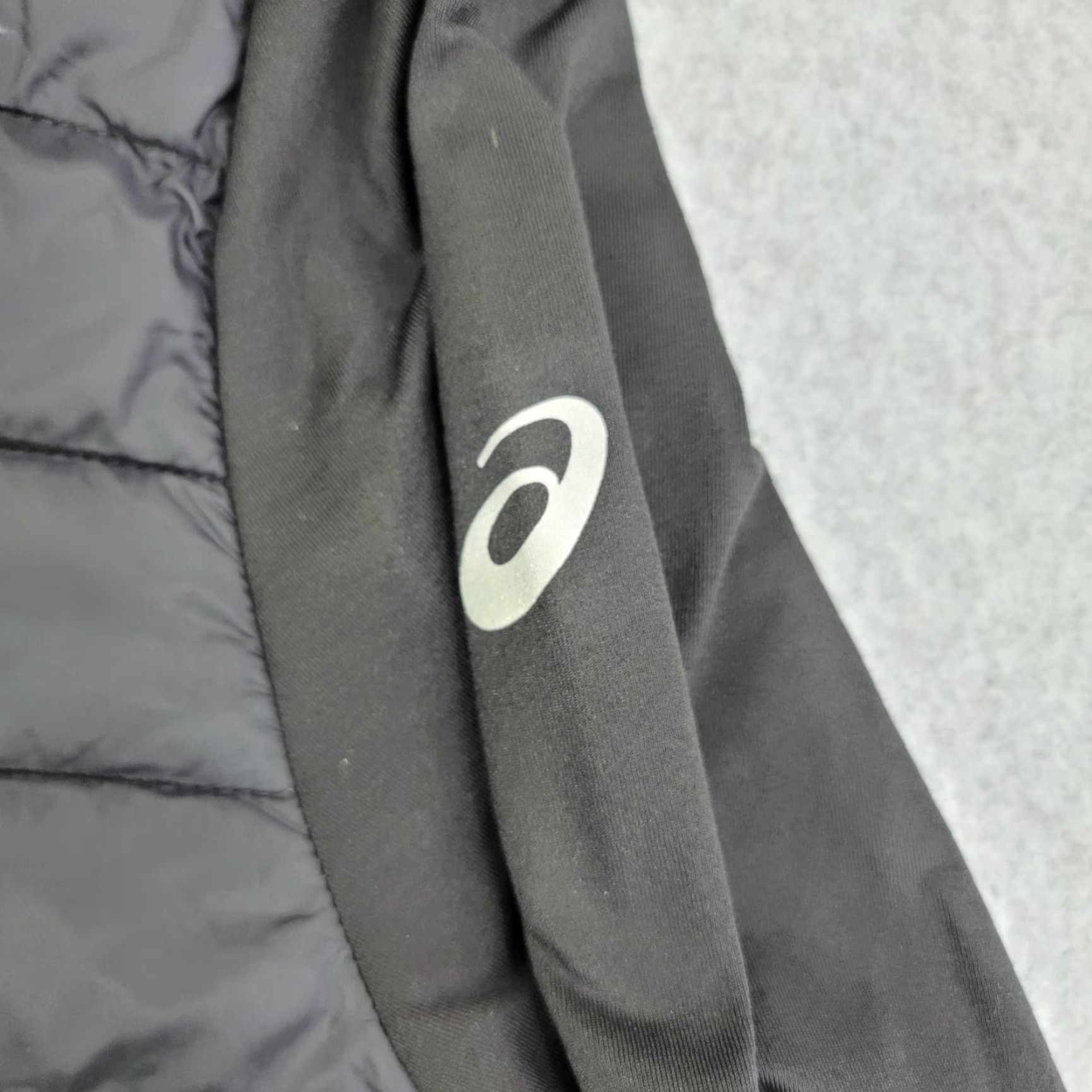 Asics ASICS Jacket Mens M Black Quilted Lined Full Zip Running Training Size US M / EU 48-50 / 2 - 2 Thumbnail