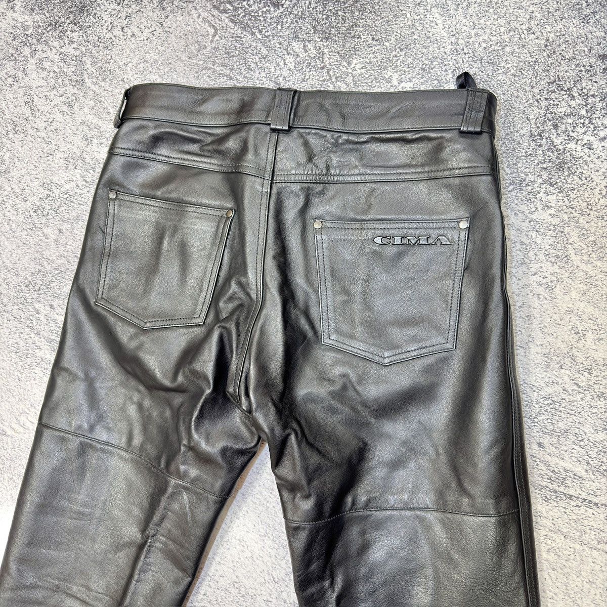 Genuine Leather Cima Schlier Black Genuine Leather Pants 50 size (33) Size US 32 / EU 48 - 12 Thumbnail