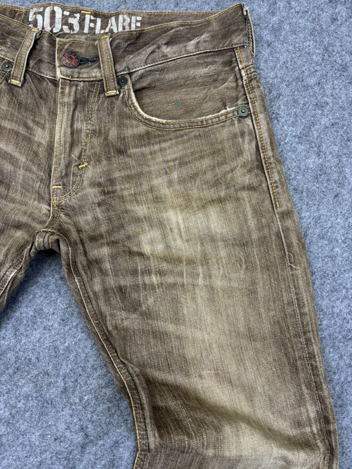 Edwin 💥90s Style Flare💥Insane Edwin 503 Flare Denim F837 Size US 32 / EU 48 - 3 Thumbnail