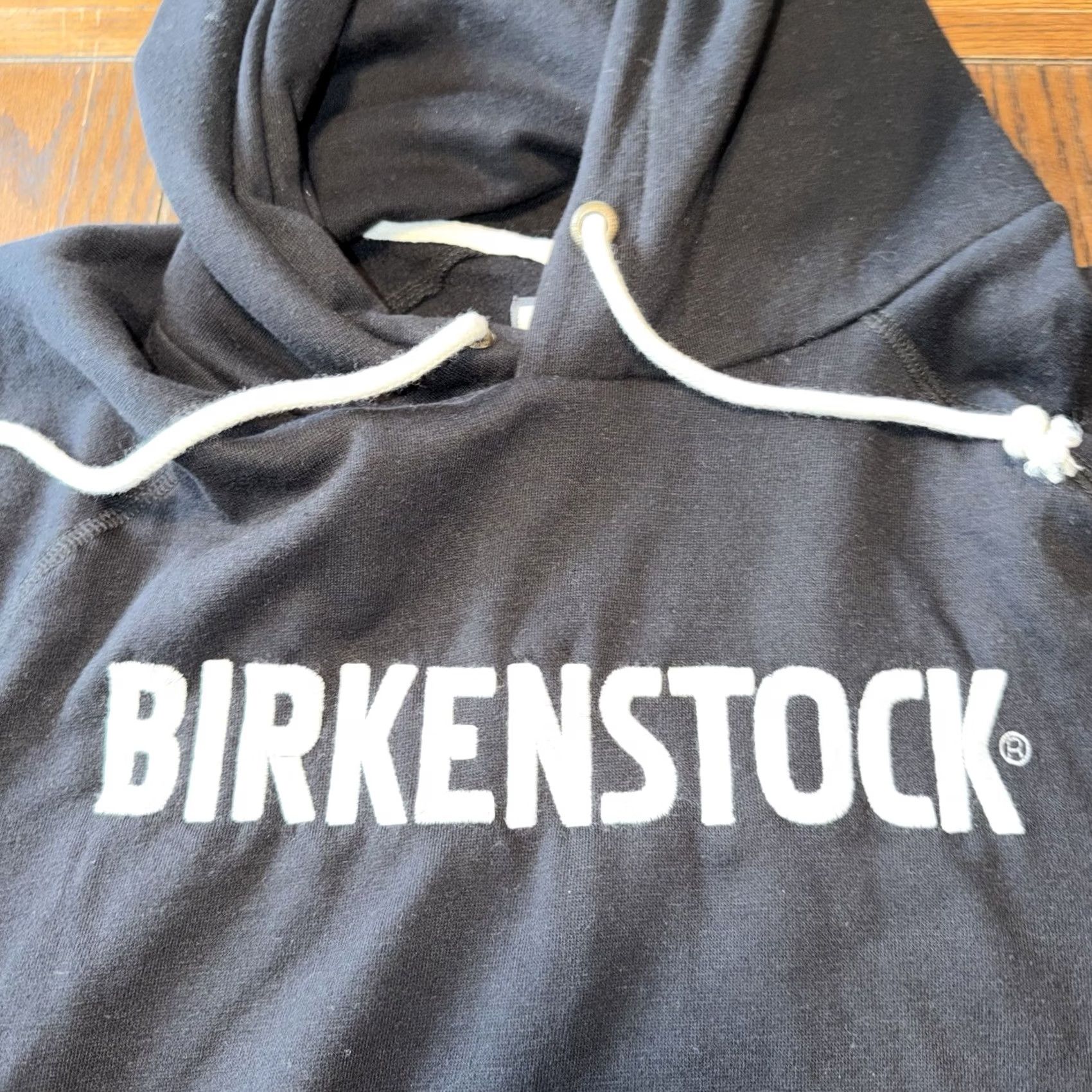 Birkenstock Birkenstock Hoodie Men’s Large Black White Stitched Soft Lightweight Pullover Graphic Print Hooded Pockets Regular Fit Cadm? Size US L / EU 52-54 / 3 - 2 Thumbnail