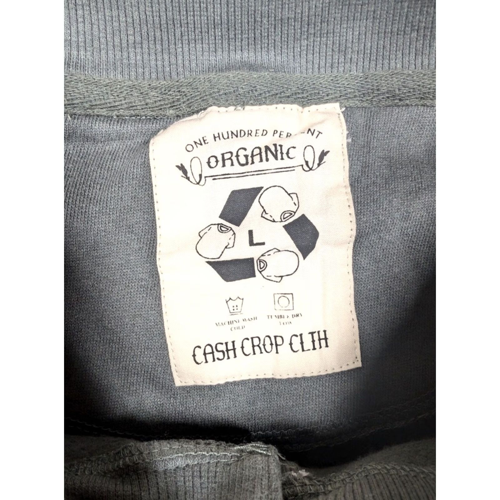Vintage Mens Cash Crop Heavy Weight Crew Neck Sweater Pockets Elbow Pads Sz L Green Casual Outdoor Hiking Walking Mens Size US L / EU 52-54 / 3 - 2 Thumbnail