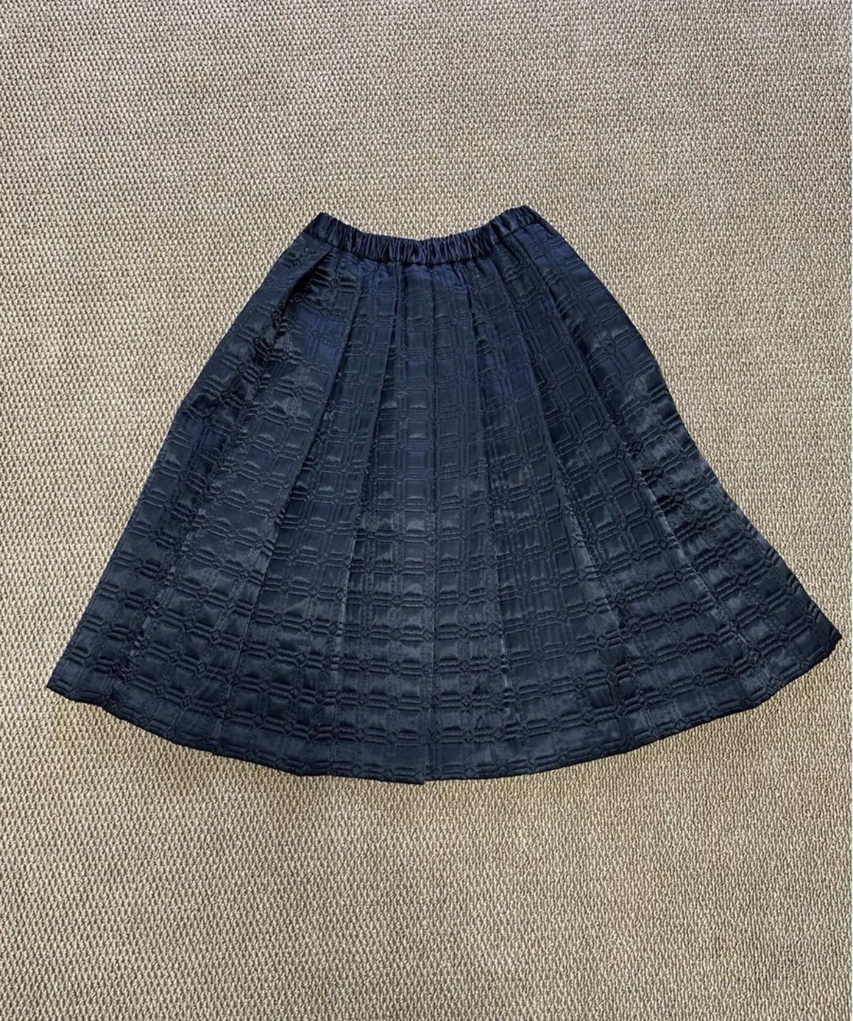 Comme des Garcons Comme des Garçons Pleated Plaid Embroidered Flared Skirt K23 Size 25" / US 0 / IT 36 - 4 Thumbnail