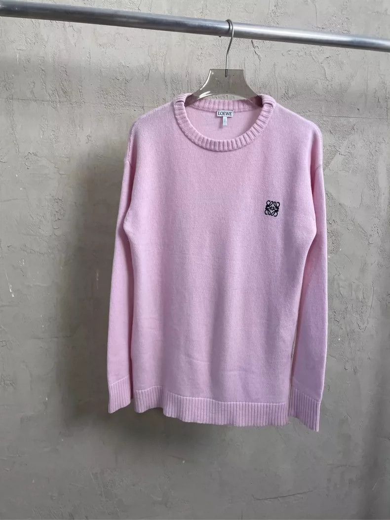 Loewe Loewe Embroidered Logo Wool Sweater in Pink - dmc Size US XS / EU 42 / 0 - 1 Thumbnail