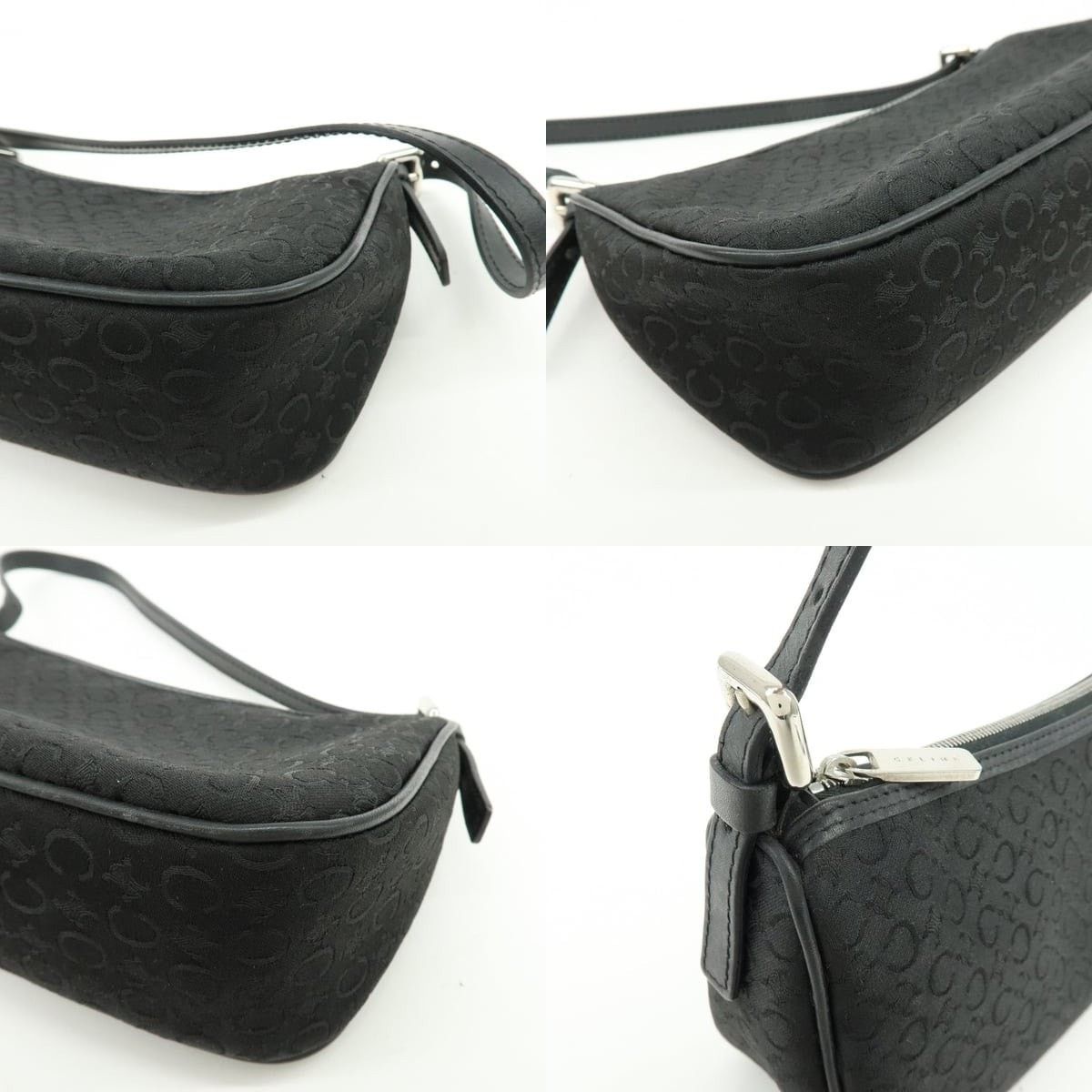 Celine Celine Macadam Coated Canvas Shoulder Bag Black Size ONE SIZE - 5 Thumbnail