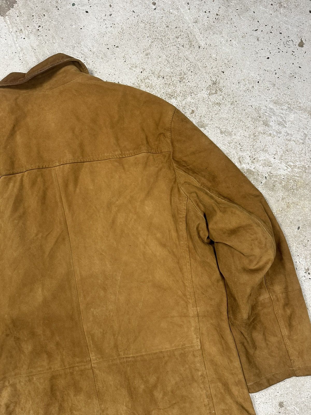 Hugo Boss Hugo Boss Goat Skin Leather Suede Jacket Distressed Size US XL / EU 56 / 4 - 19 Thumbnail