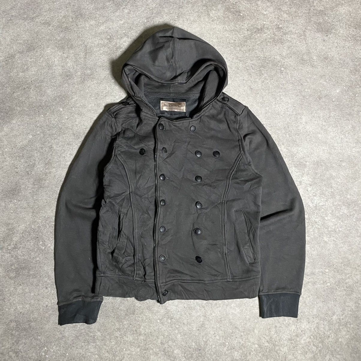 Japanese Brand 2BIA Homme Japanese Napoleon Hoodie - Balmain Style Size US M / EU 48-50 / 2 - 2 Thumbnail
