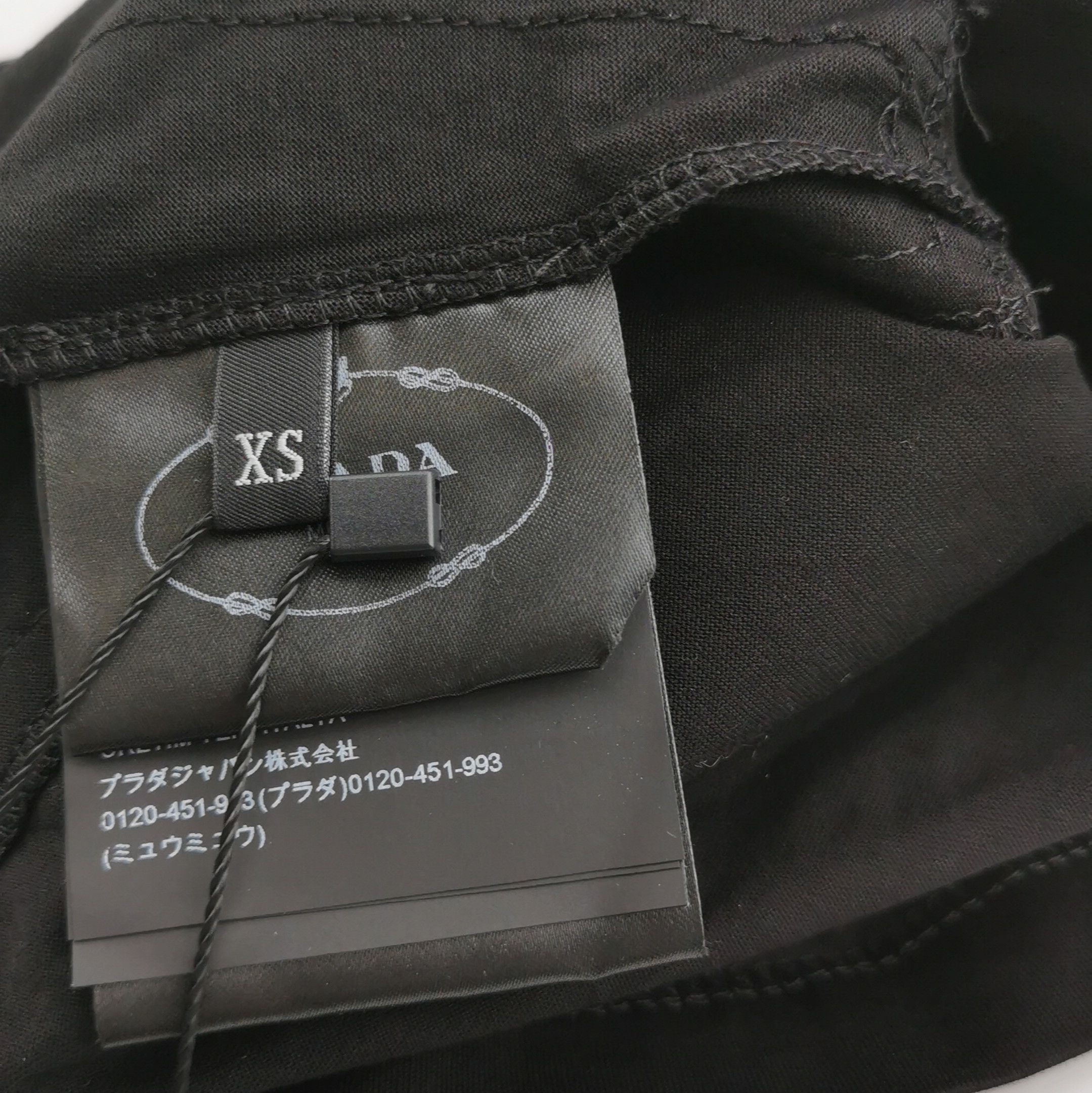 Prada Prada Black Cotton Long Sleeve T. Size XS / US 0-2 / IT 36-38 - 8 Thumbnail