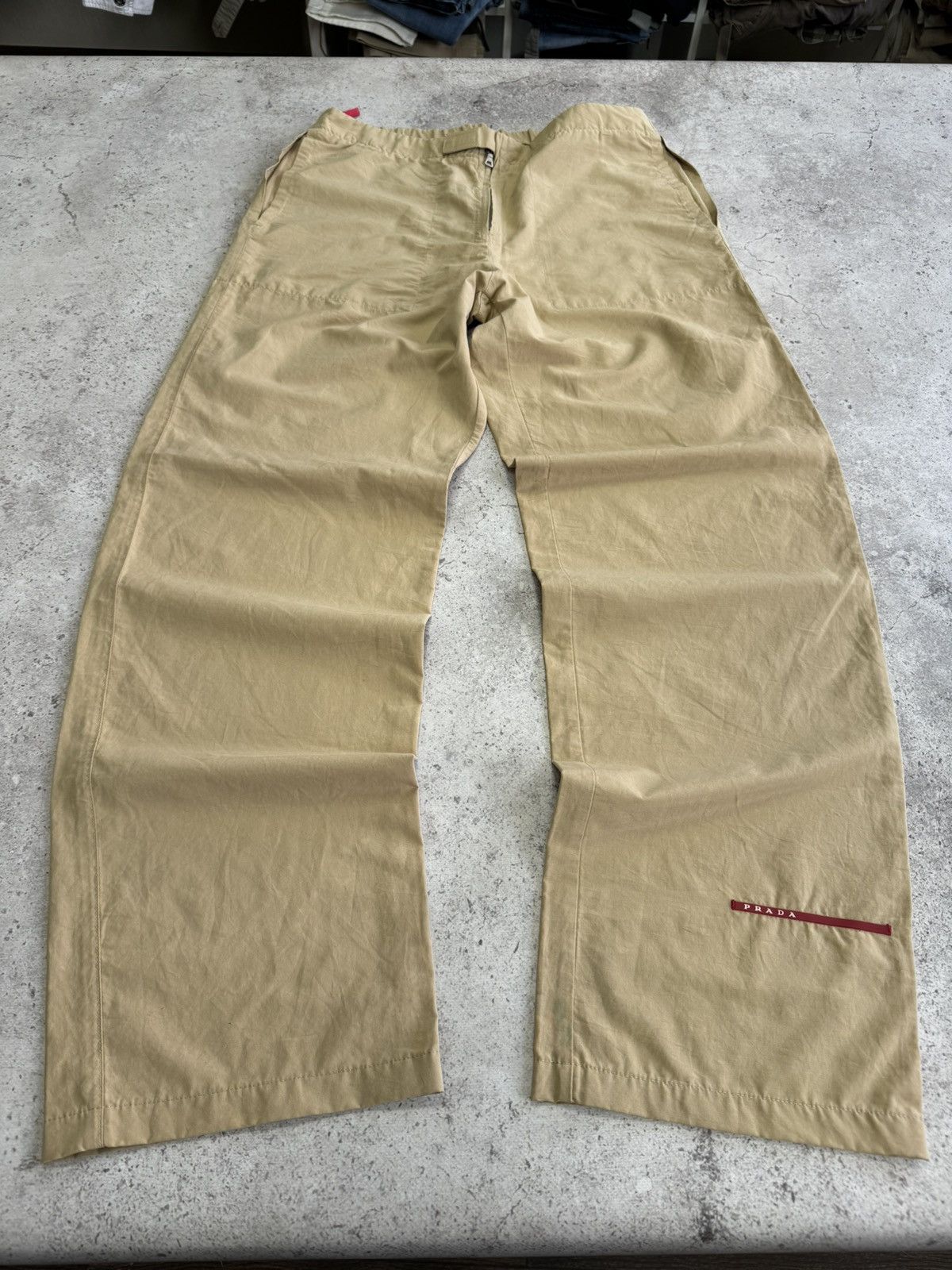 Prada Vintage Red Tab Double Pocket Pants