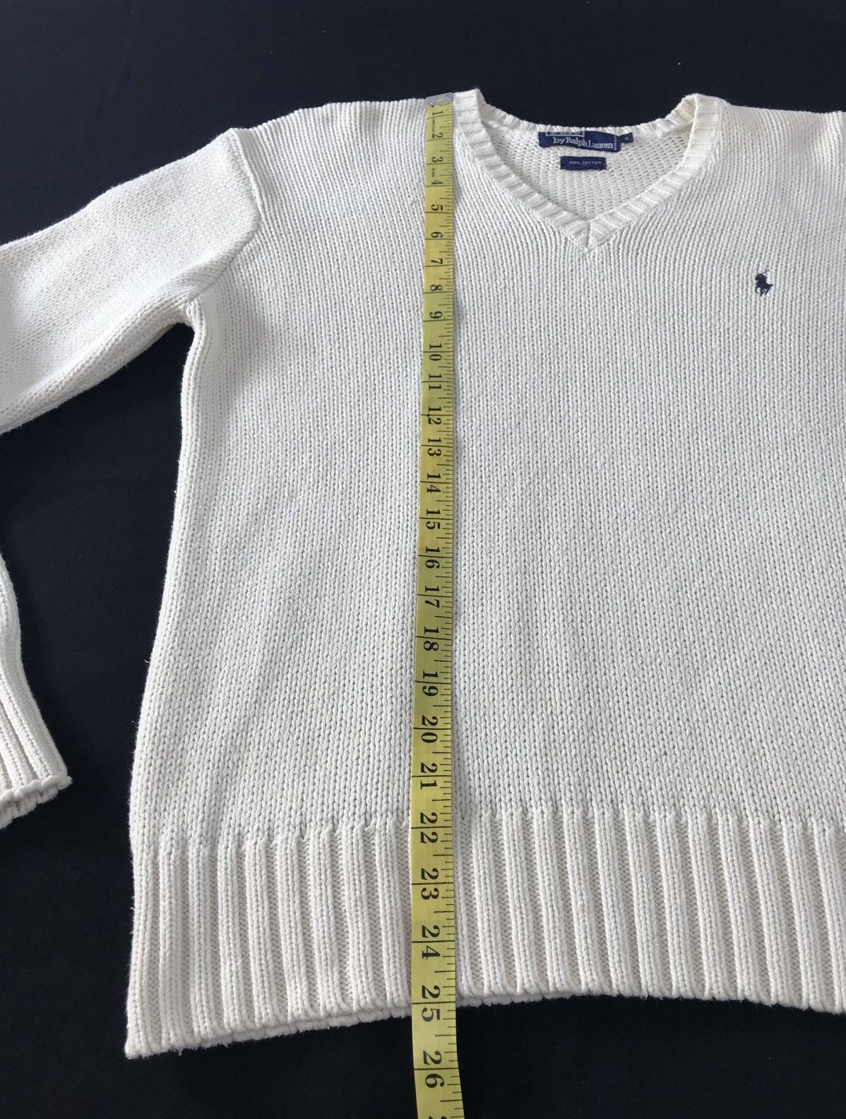 Polo Ralph Lauren Polo by Ralph Lauren V Neck Knit Sweater Embroidery Logo Size M / US 6-8 / IT 42-44 - 8 Thumbnail