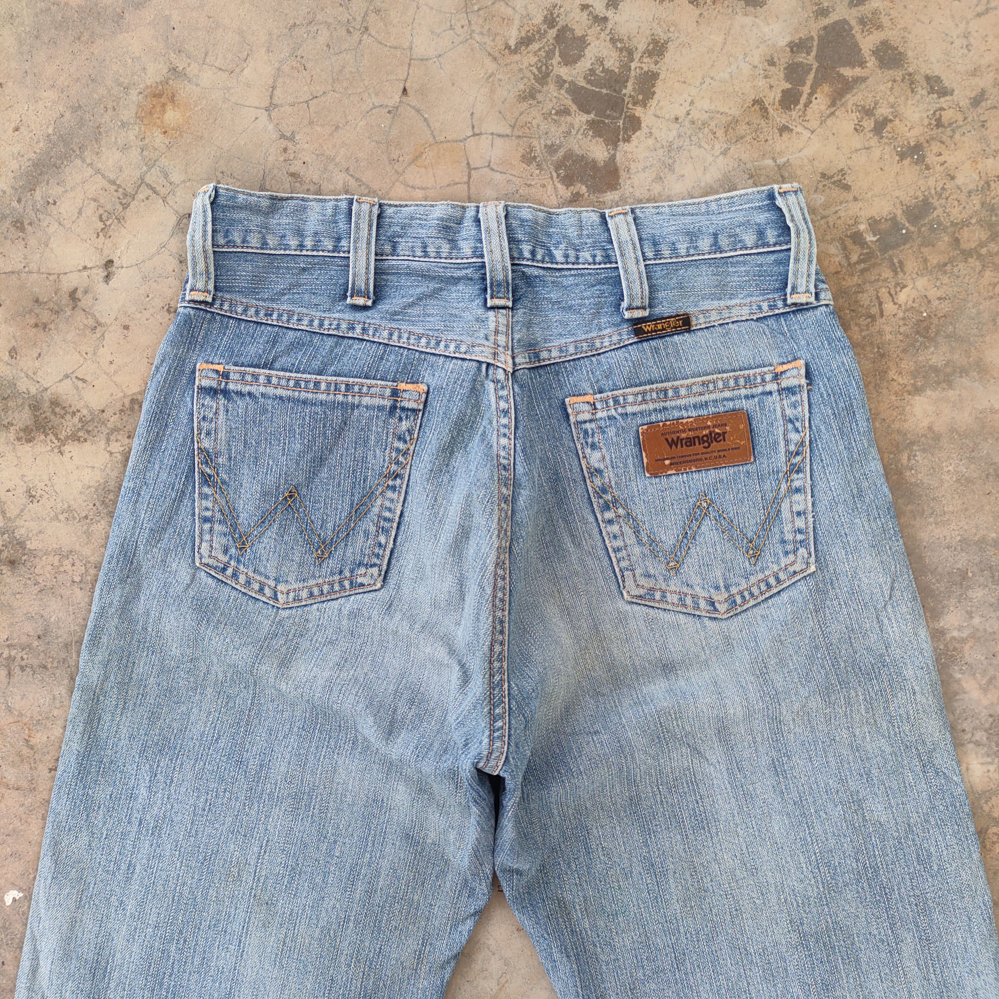 Wrangler W30 VINTAGE WRANGLER DISTRESSED RIPPED JEANS DENIM PANTS Size US 30 / EU 46 - 10 Thumbnail