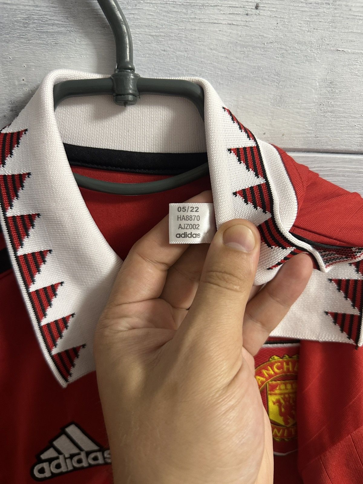 Adidas Rare Soccer Jersey Sancho 25 Manchester United Adidas 2022 Size US L / EU 52-54 / 3 - 15 Thumbnail