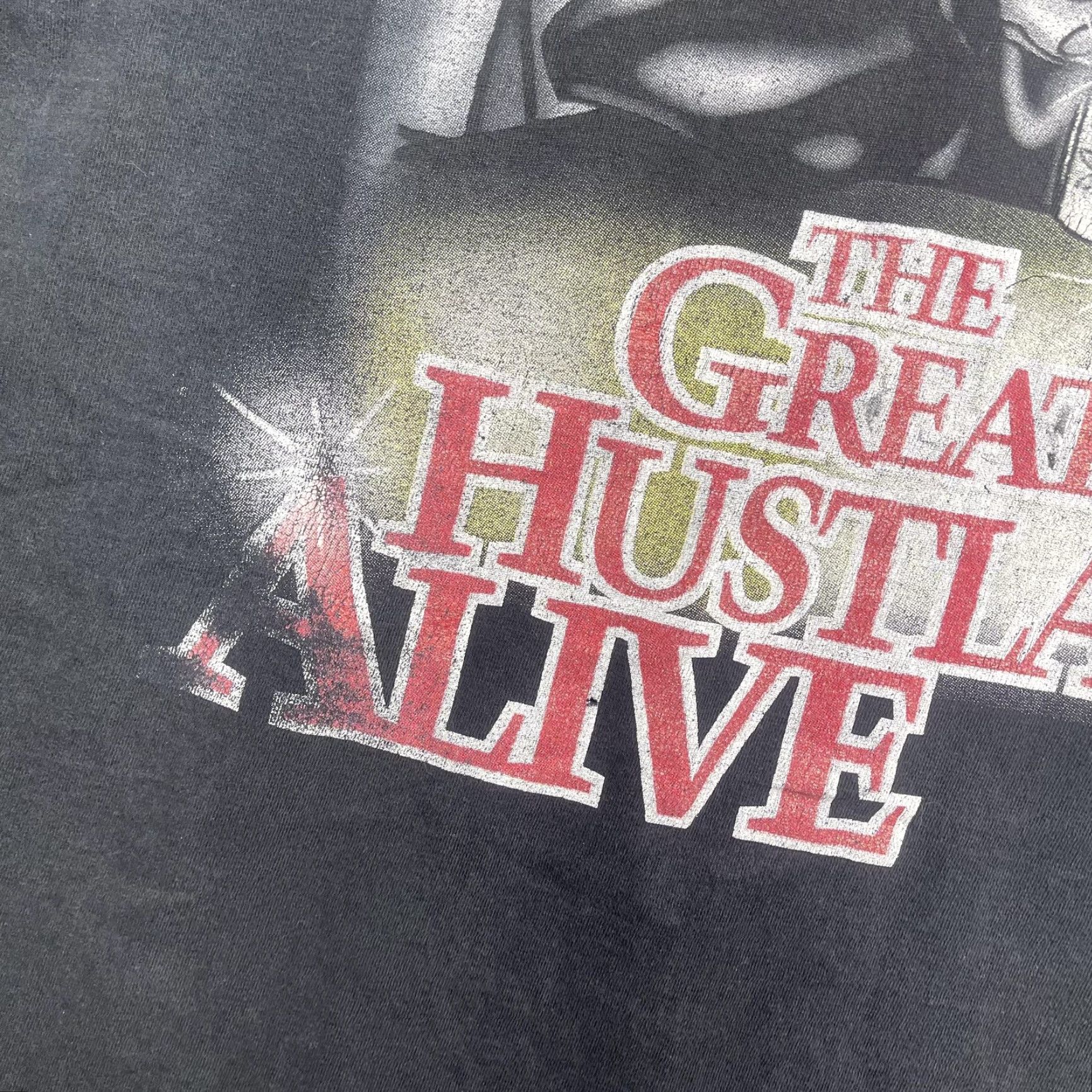 Vintage Metal J Shirt Mens 3XL Black Bugs Bunny Greatest Hustla Alive Hip Hop Tee Size US XXL / EU 58 / 5 - 3 Thumbnail
