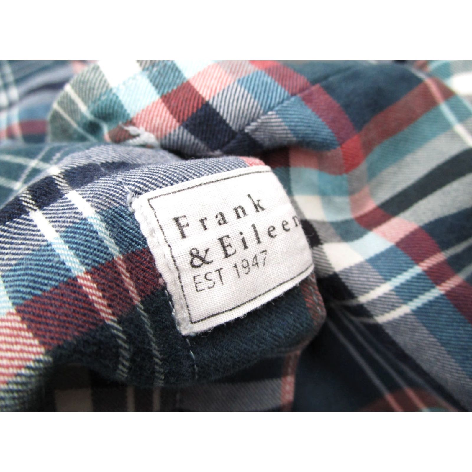 Frank & Eileen Frank & Eileen Button-Up Shirt Women Small Blue Check Twill Long Sleeve Casual Travel Size S / US 4 / IT 40 - 3 Thumbnail