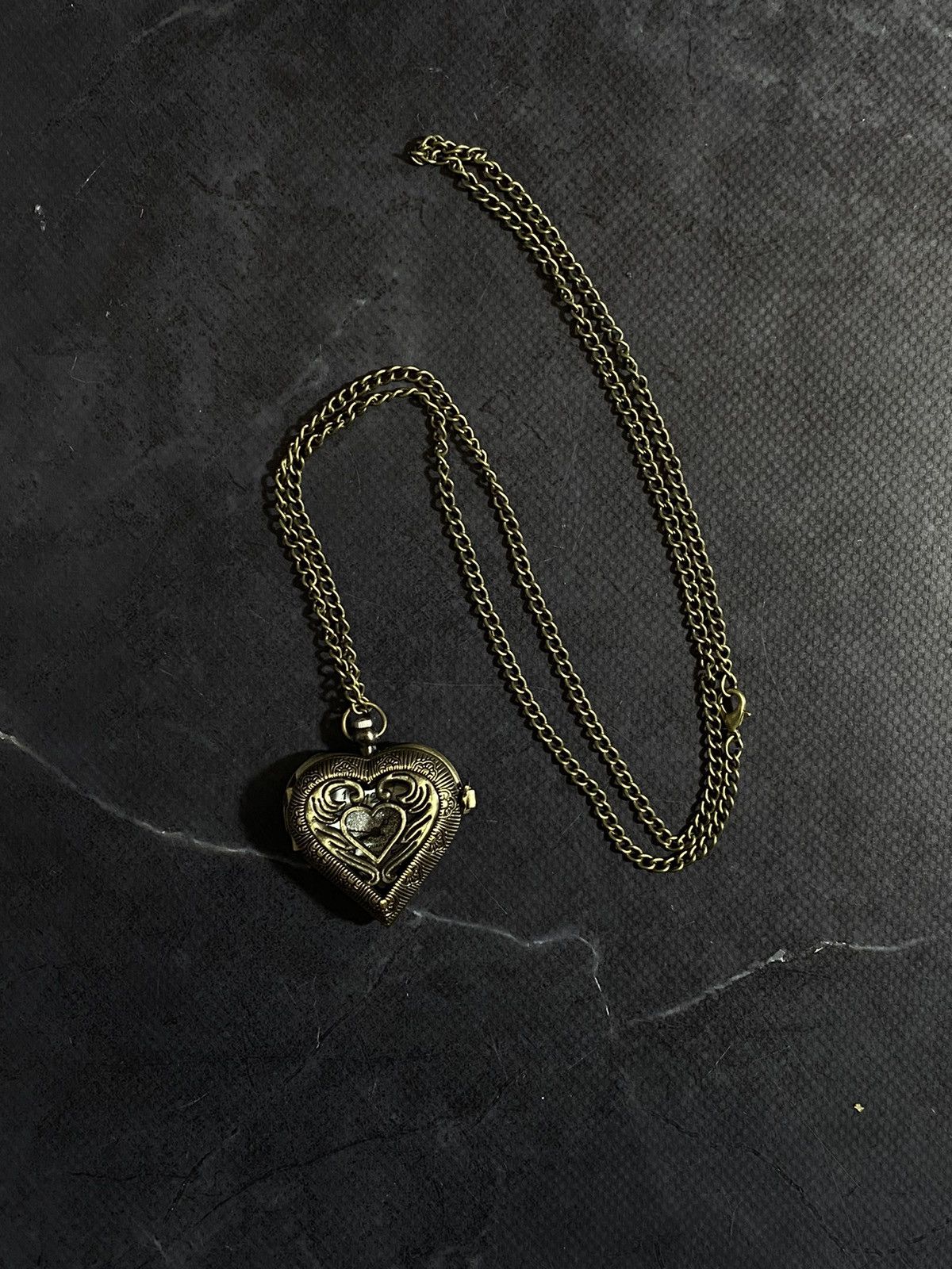 Jewelry × Vintage Vintage Heart-Shaped Pocket Watch Japanese Brand Size ONE SIZE - 1 Thumbnail