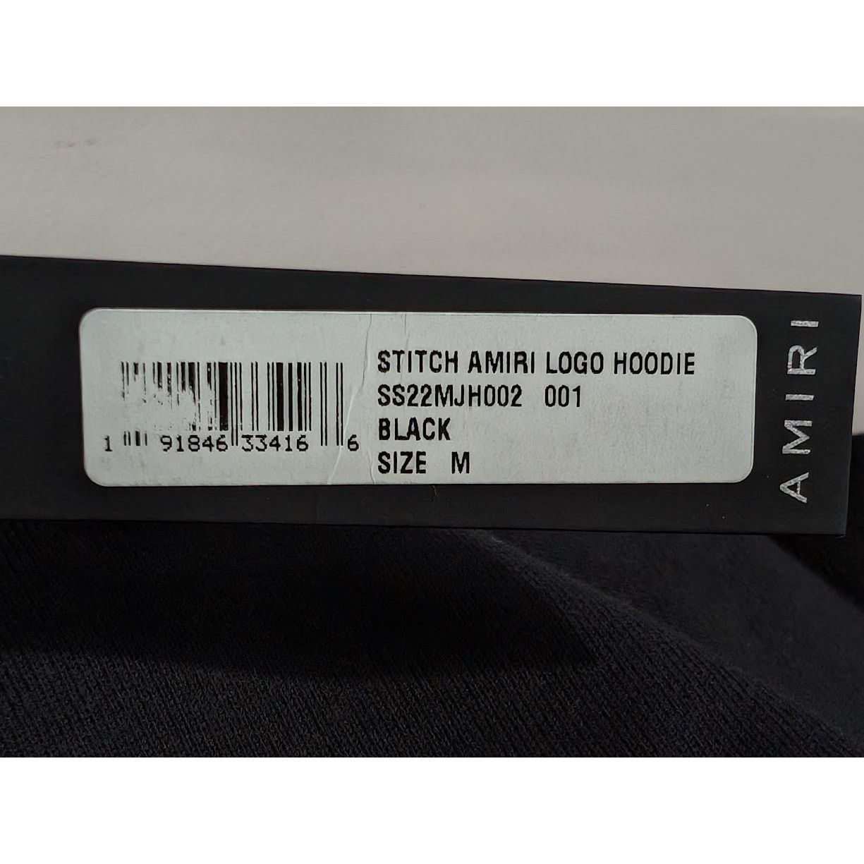 Amiri o1rshd1 Stitch Amiri Logo Hoodie in Black Size US M / EU 48-50 / 2 - 19 Thumbnail