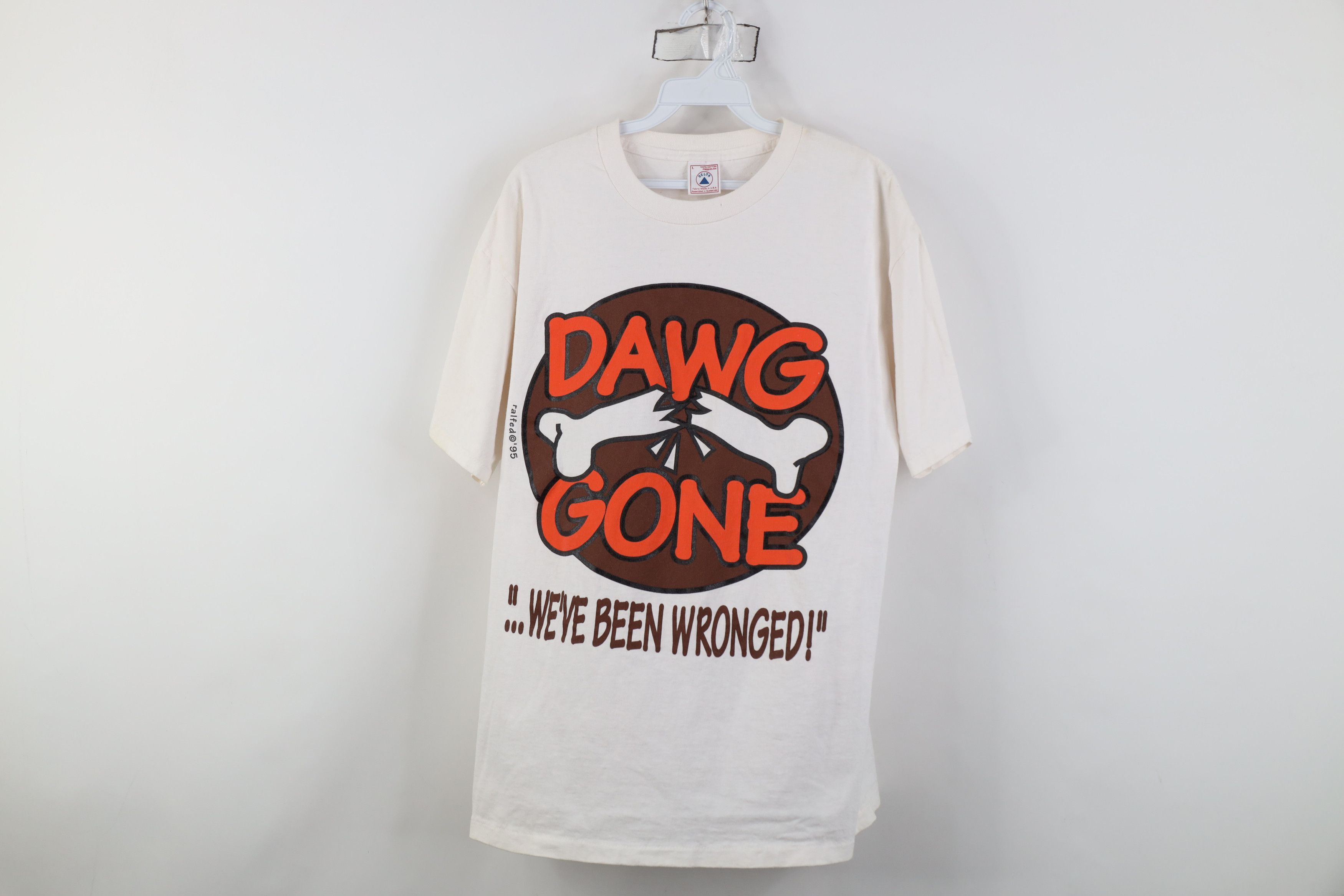 Vintage Vintage 90s Gone Cleveland Browns Football Team Move T-Shirt Size US L / EU 52-54 / 3 - 1 Thumbnail