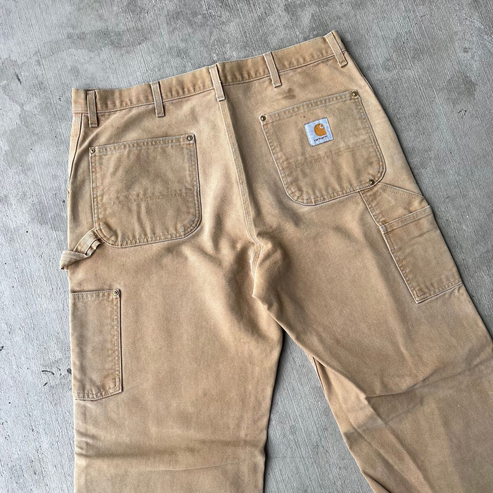 Carhartt × Vintage Carhartt brown double knee work wear carpenter pants Size US 36 / EU 52 - 6 Thumbnail