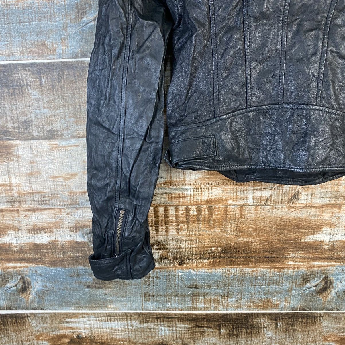 Genuine Leather DL Japan bikers vintage Black Leather Jacket #C1139 Size XS / US 0-2 / IT 36-38 - 16 Thumbnail