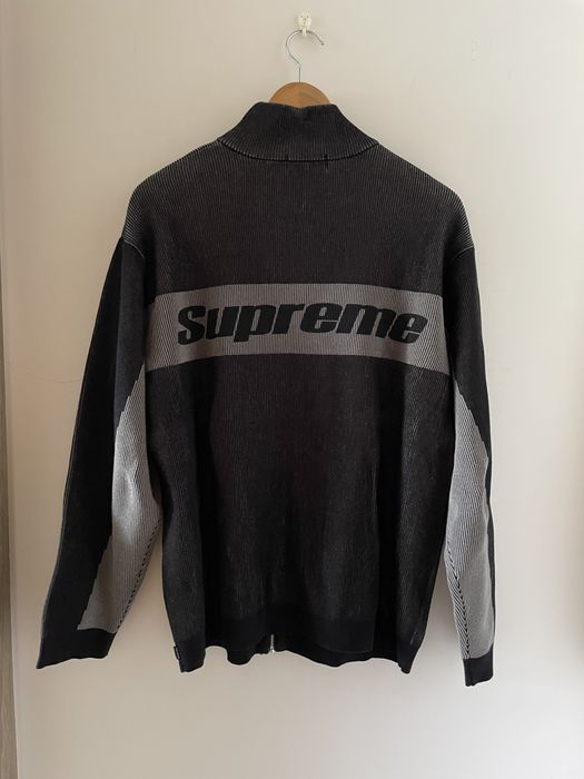 Supreme 2 Tone Ribbed Zip Up Sweater F/W 2022 | Grailed