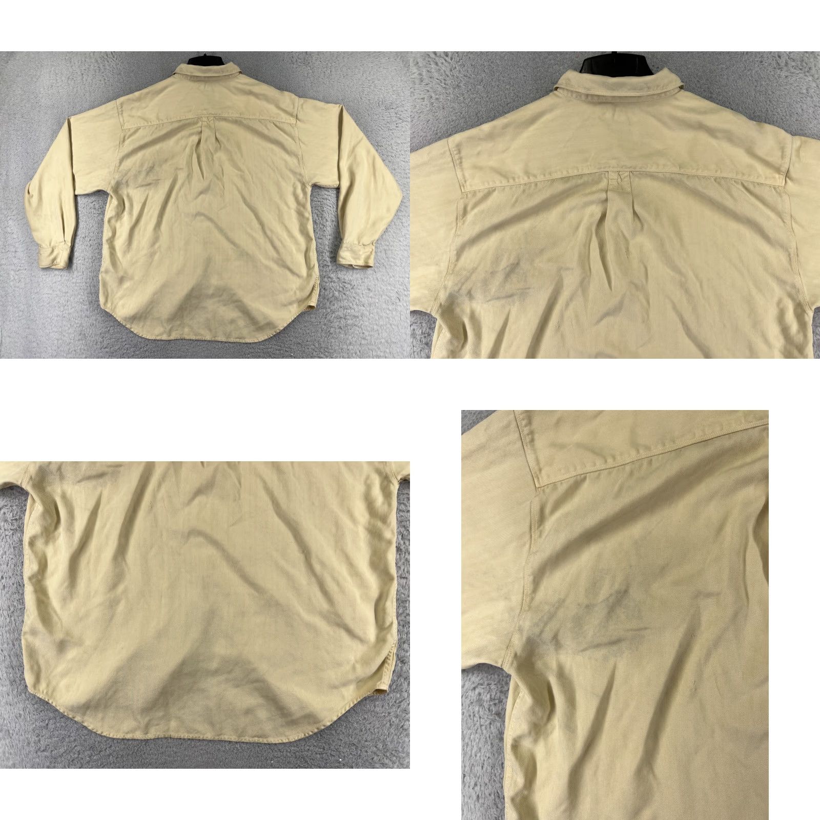 Tommy Bahama Tommy Bahama Shirt Men XL Yellow Long Sleeve Silk Herringbone Button-Up Comfortable Casual Hawaii Resort - Mens Size US XL / EU 56 / 4 - 9 Thumbnail
