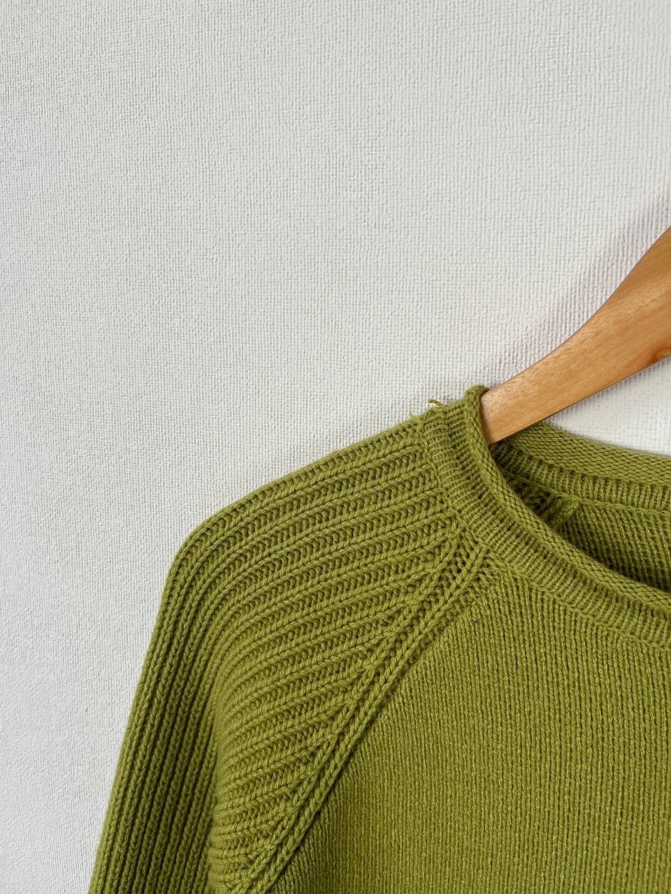Rick Owens Rick Owens Green Cashmere Wool Ribbed Pullover Sweater Size US L / EU 52-54 / 3 - 2 Thumbnail