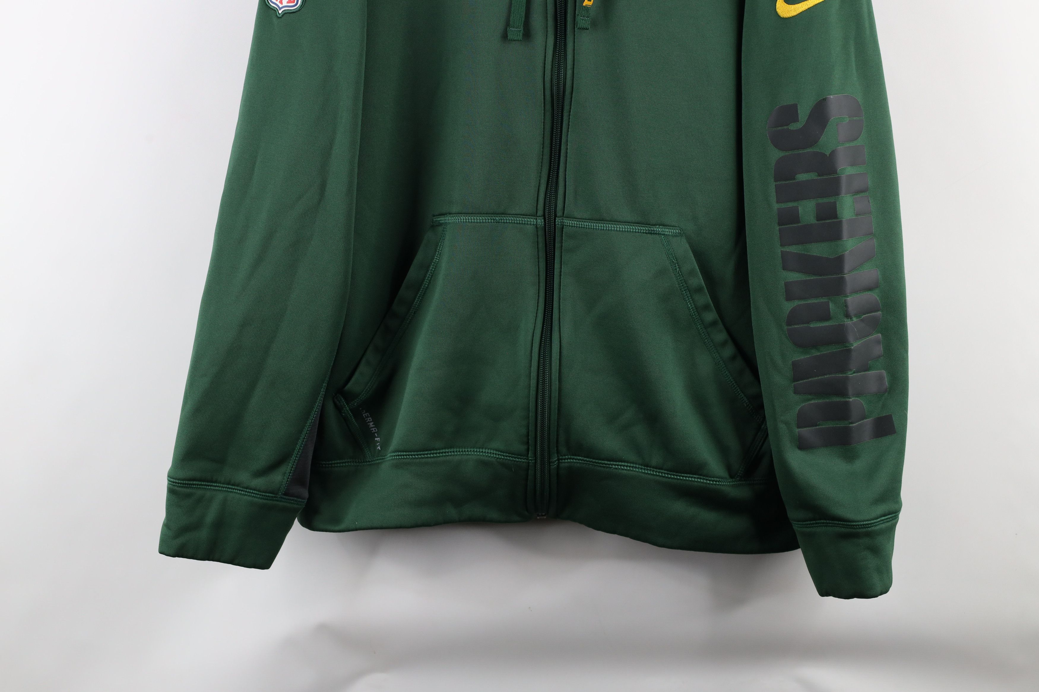 Nike Nike On Field Green Bay Packers Football Full Zip Hoodie Size US M / EU 48-50 / 2 - 3 Thumbnail