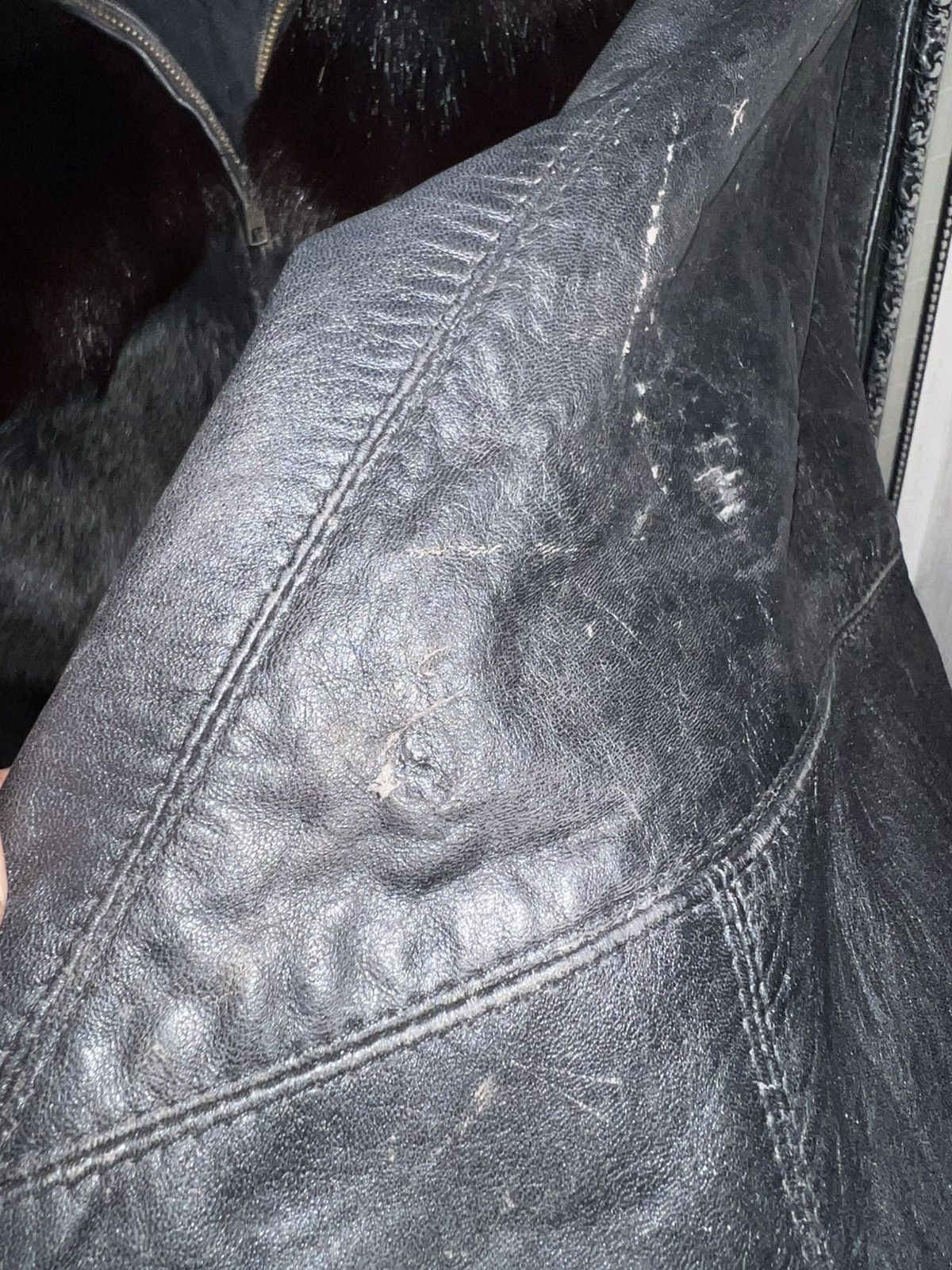 Genuine Leather Vintage Adrienne Genuine Leather Shape Skin Fox Fur Jacket Size US M / EU 48-50 / 2 - 11 Thumbnail