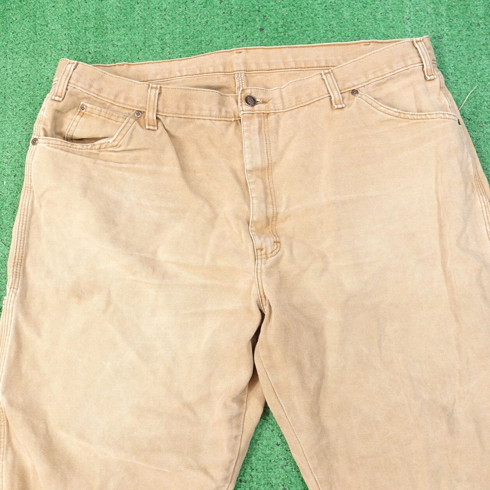Dickies Dickies Carpenter Pants Brown Work Pants Men's Size 40 Casual Solid Zip Front Inseam 30 Men Size US 40 / EU 56 - 2 Thumbnail