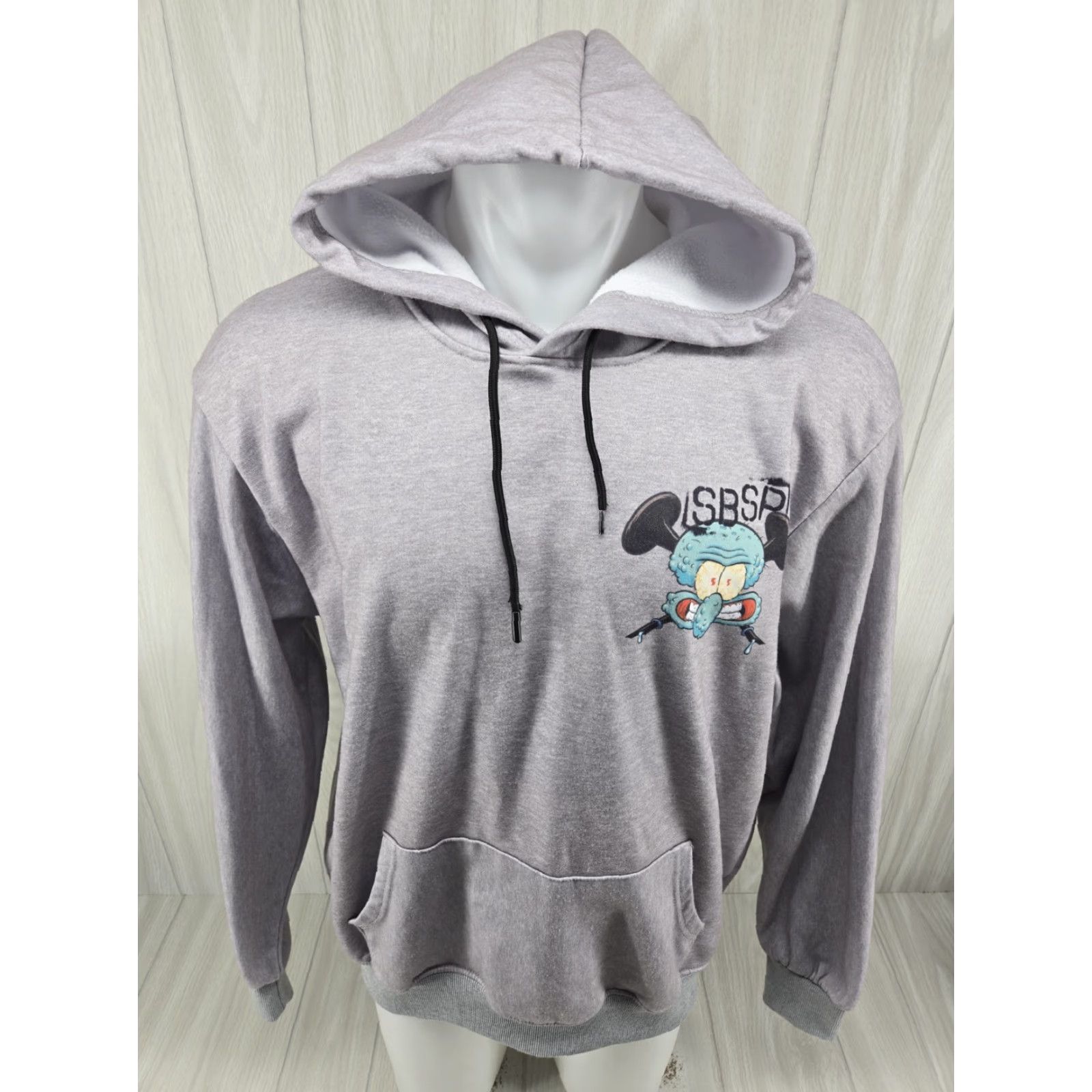 Members Only Members Only x Nickelodeon Hoodie Men Large Spongebob Patrick Squidward Gray Pullover Hooded Graphic Print Pockets Mens Size US L / EU 52-54 / 3 - 3 Thumbnail